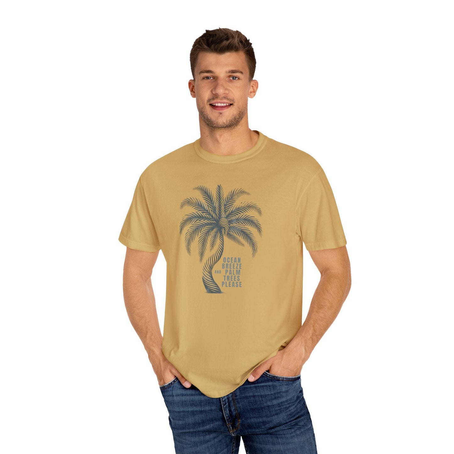 Ocean Breeze & Palm Trees: Enjoy Comfort with Our Cozy Cotton Tee Great Gift Tshirt