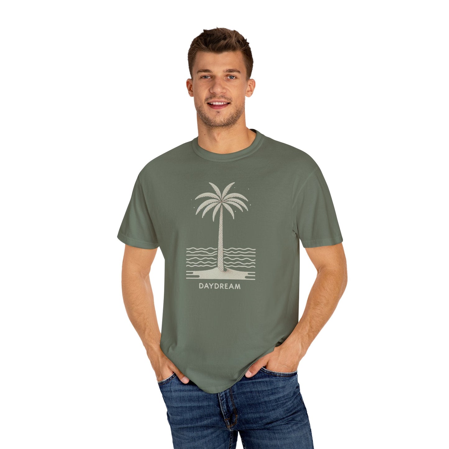 Daydreaming Under The Palms Comfort Colors 1717 Tee Beach Shirt, Great Gift, Sister Gift, Wife Gift, Mom Gift, Mothers Day Gift Unisex