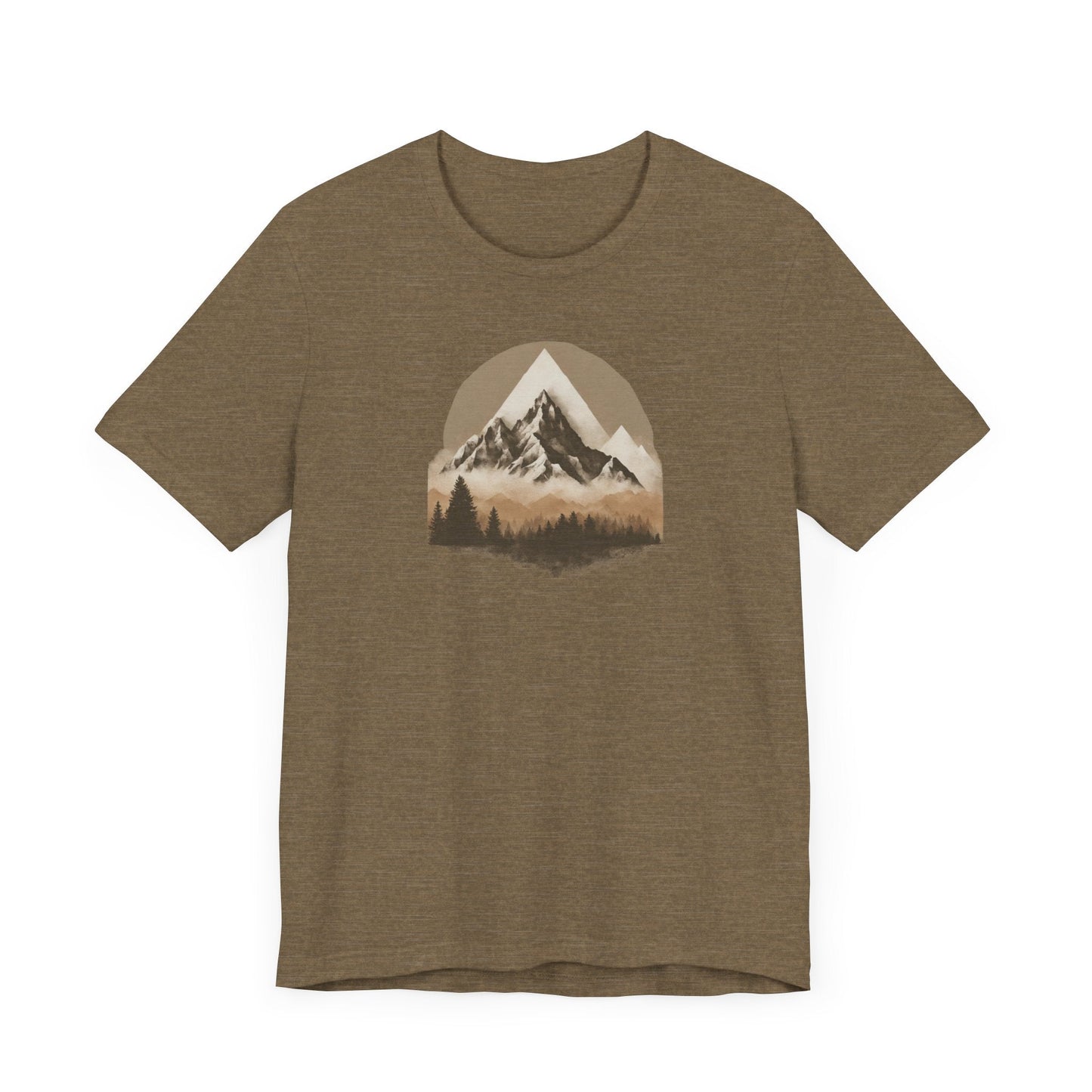 Mountain Escape Get Lost in Nature Unisex Jersey Short Sleeve Tee Great Gift, Dad Gift, Husband Gift, Boyfriend Gift, Camping Tshirt