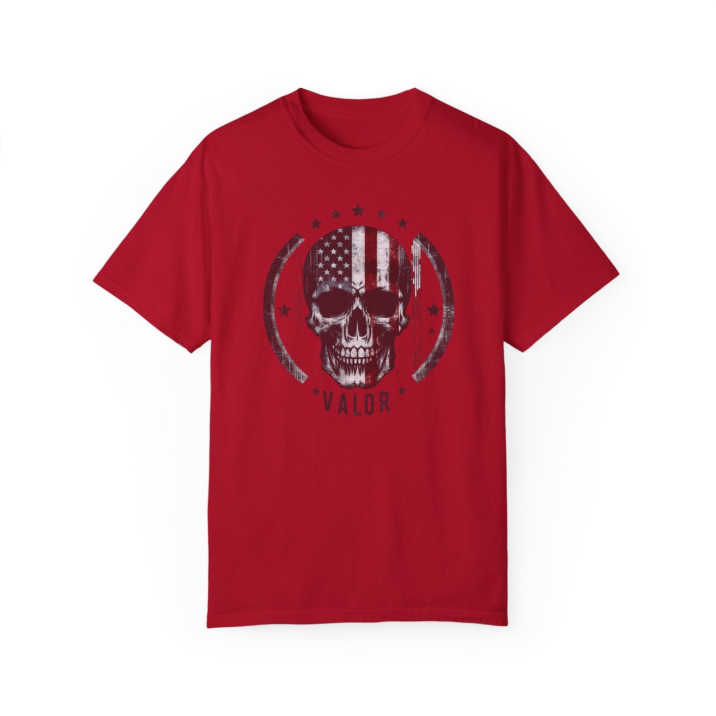 Valor Skull T-Shirt  Unleash Your Inner Warrior with Bold Style