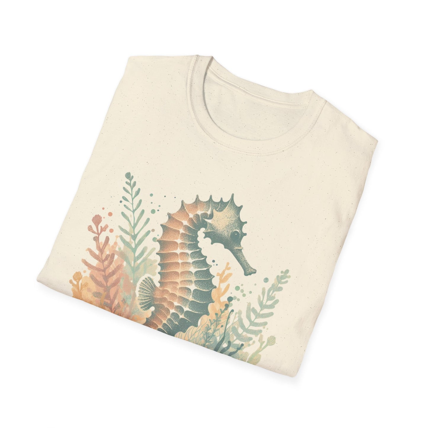 Ocean Jewel Beautiful Seahorse Unisex Soft-Style T-Shirt