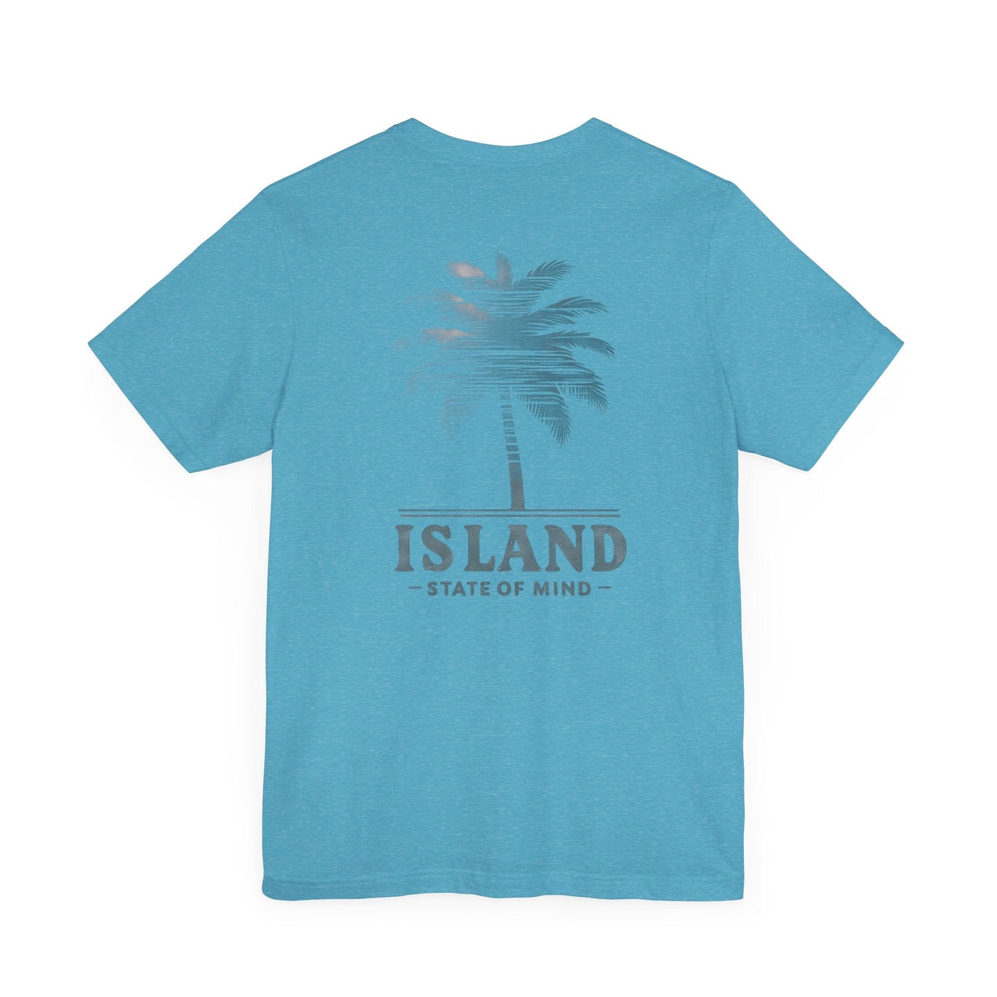 Vacation Vibes: Unisex Island State of Mind Palm Tree Graphic Tee Great Gift Idea