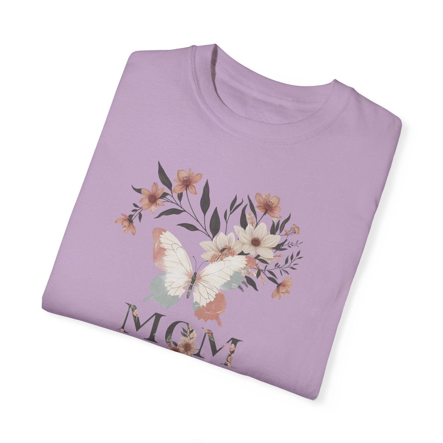 Mom Life in Full Bloom Soft Colored Boho Inspired Garment-Dyed T-shirt Great Gift, Mom Gift, Mothers Day Gift, Wife Gift, Sister Gift