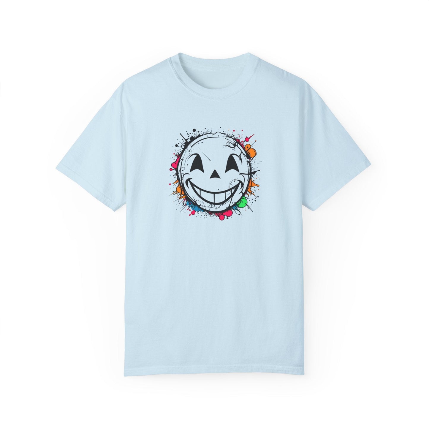 Graffiti Style Smiley Face Unisex Garment-Dyed T-Shirt Comfort Colors Great Gift Idea Stylish and Trending