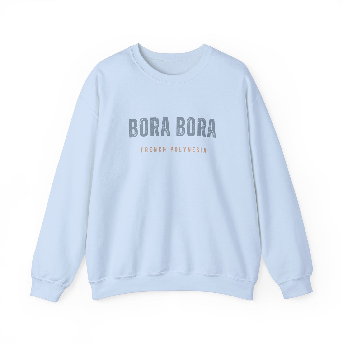 Bora Bora Unisex Heavy Blend Crewneck Sweatshirt Cozy and Durable Comfort Vacation Travel Destination Shirt Great Gift