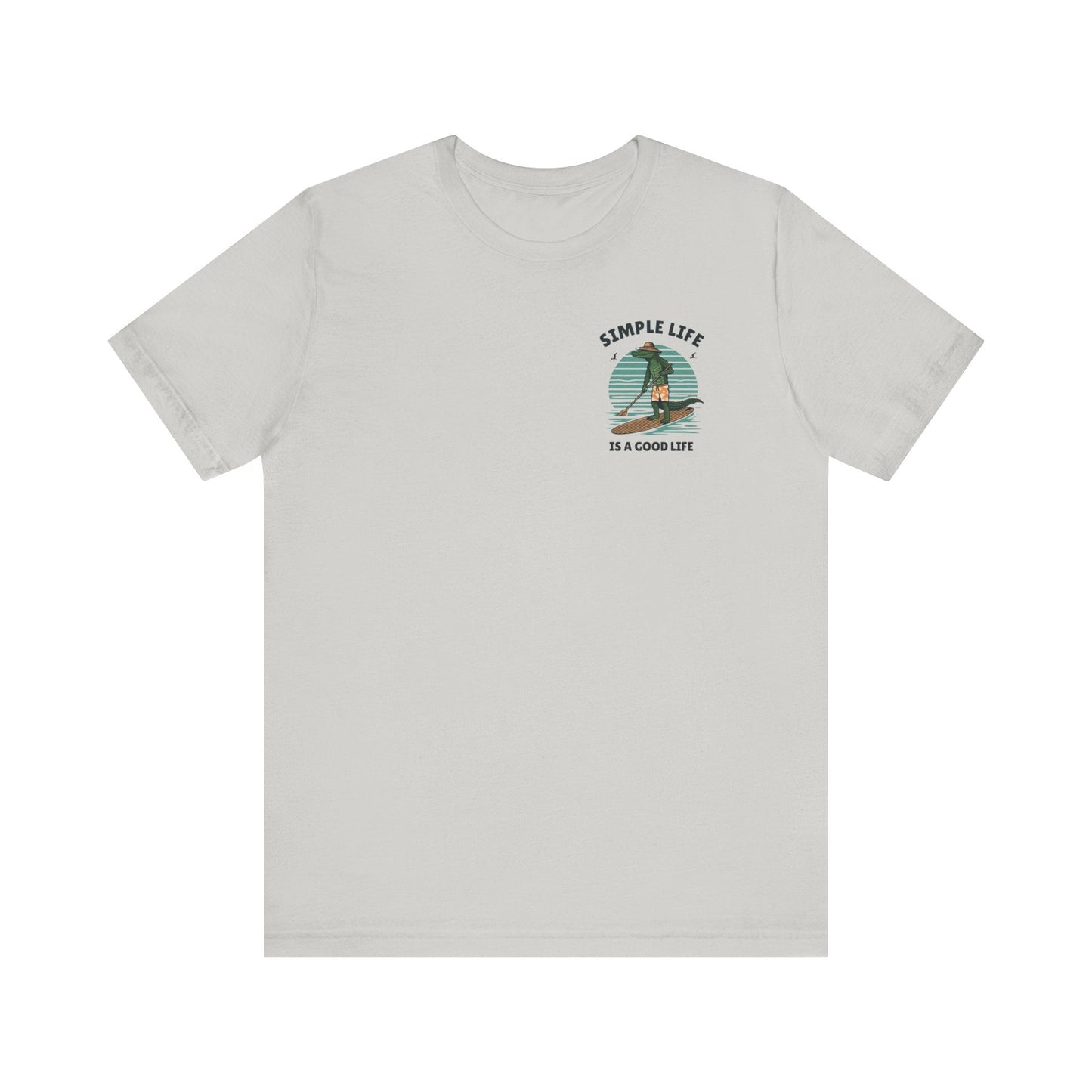 Livin the Simple Life Alligator Graphic Tee Vacation Shirt Beach Vibes Destination Shirt Great Gift Idea