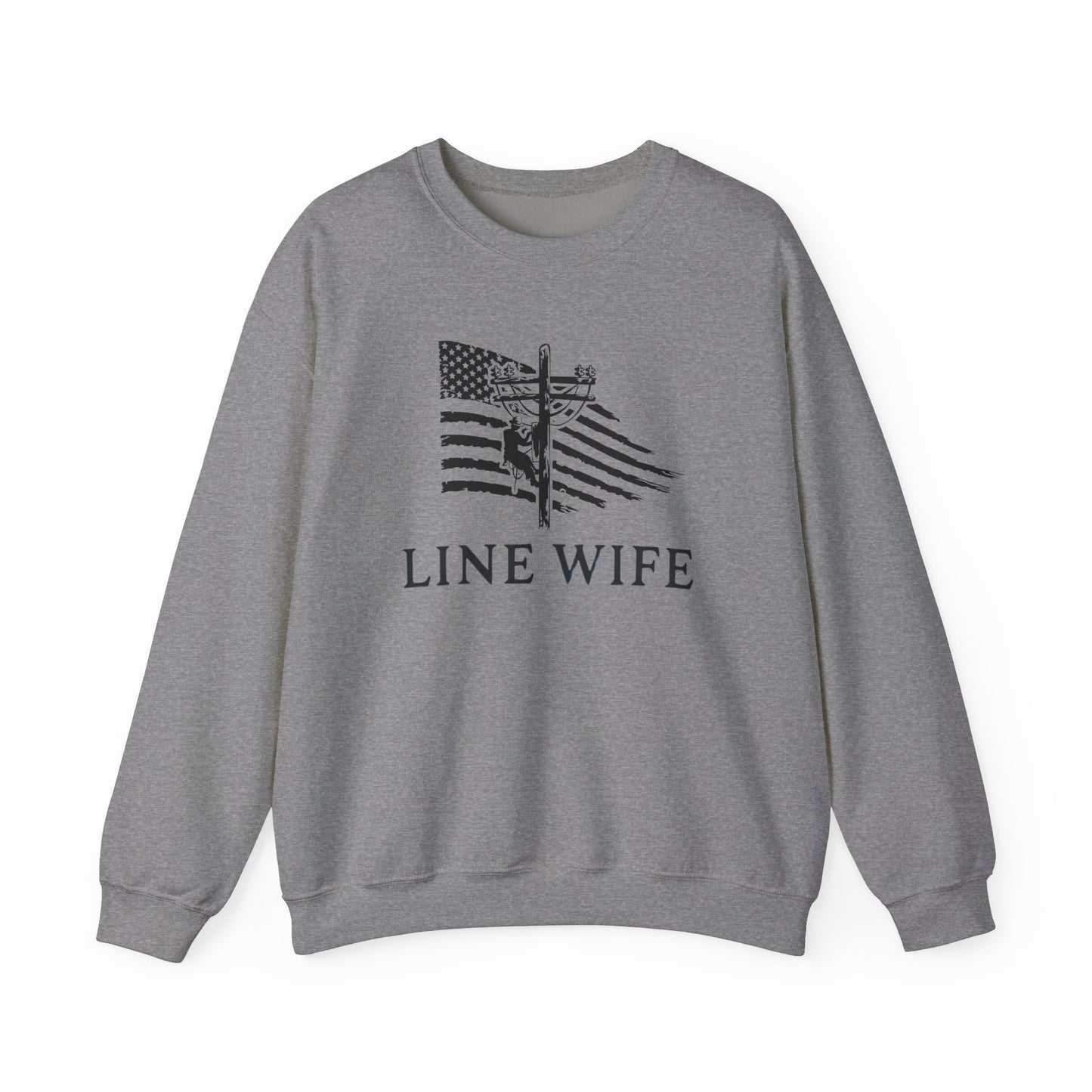 Lineman Wife Graphic Sweatshirt - Lineman Shirt Thoughtful Gift Idea for Loved Ones