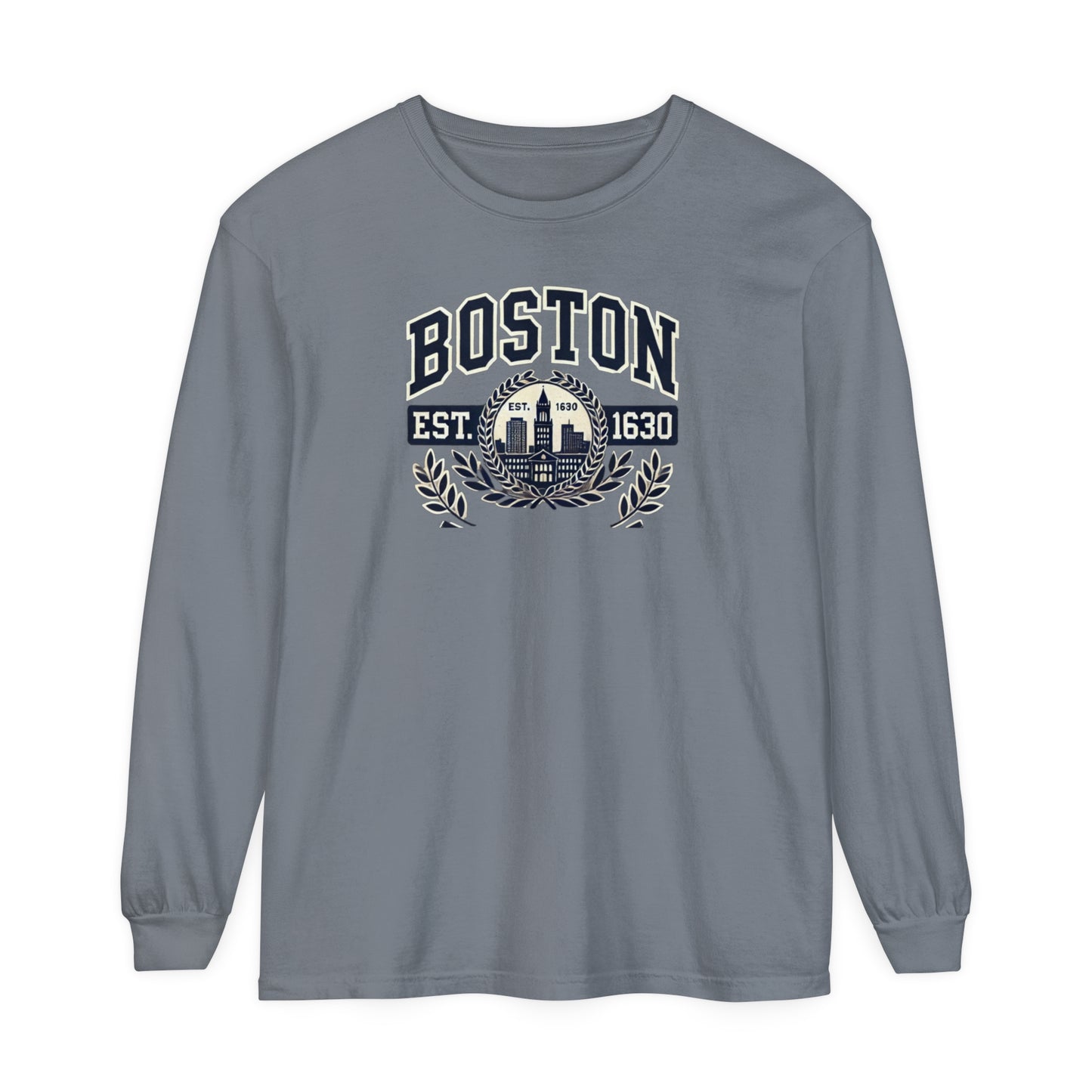 Boston Graphic Long Sleeve T-Shirt  Classic City Style