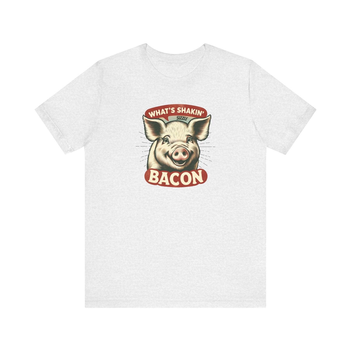 What's Shakin' Bacon - Bacon Vibes! Join The Bacon Crew! Dive into Fun with Our Classic Tee! Bacon Lovers!