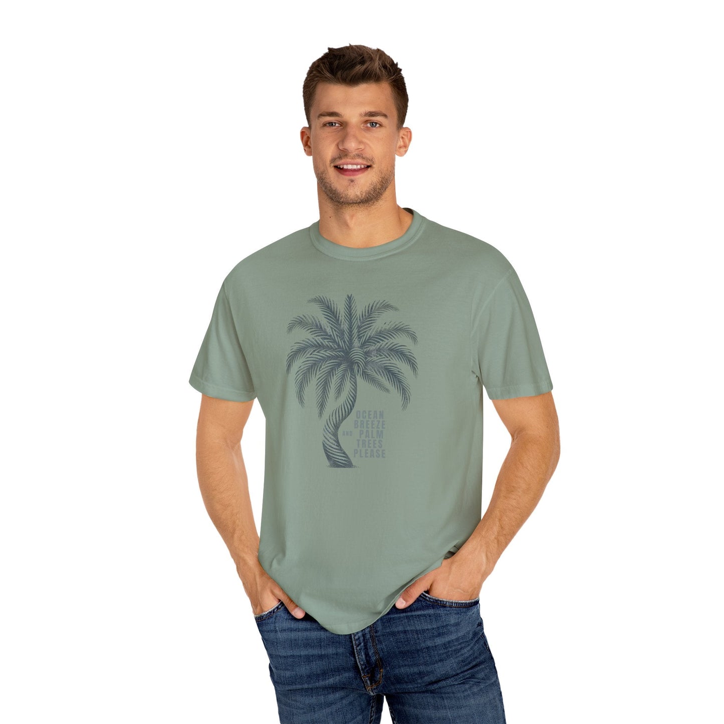 Ocean Breeze & Palm Trees: Enjoy Comfort with Our Cozy Cotton Tee Great Gift Tshirt