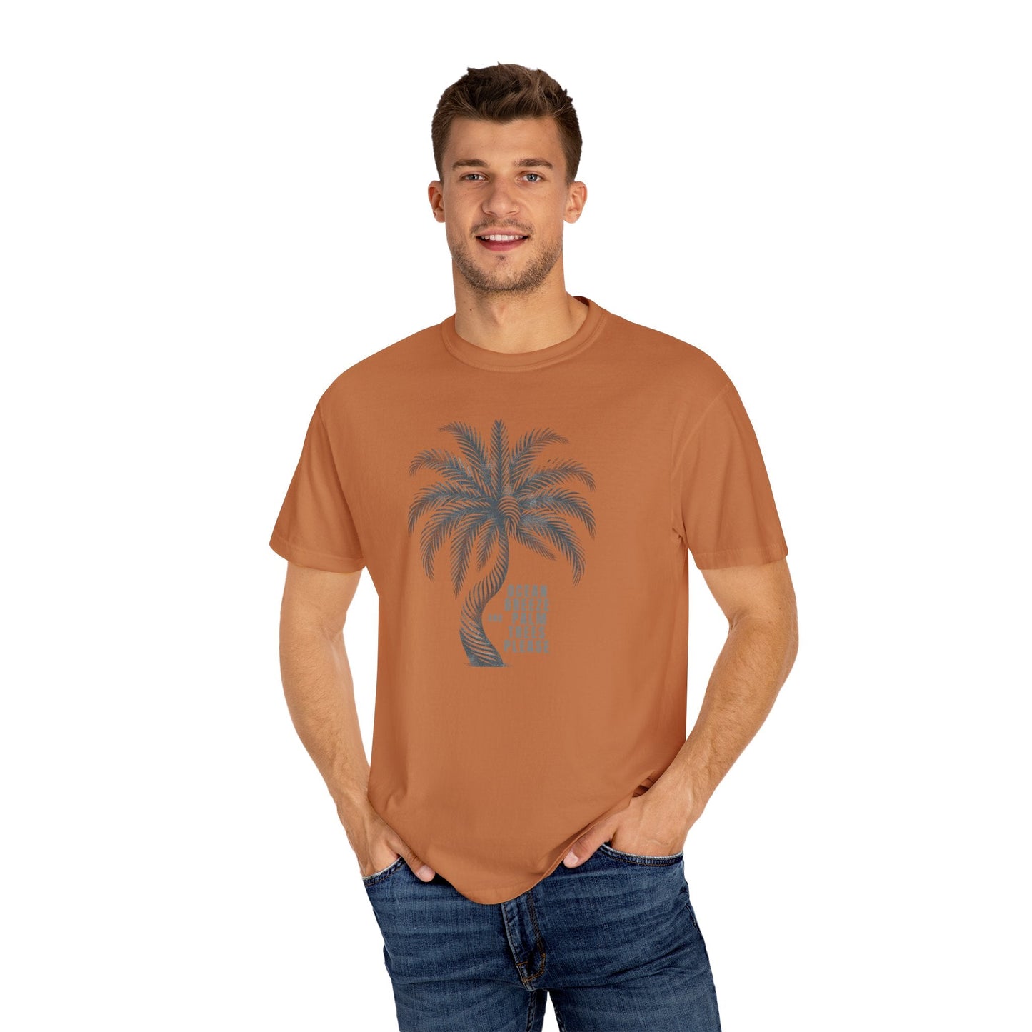 Ocean Breeze & Palm Trees: Enjoy Comfort with Our Cozy Cotton Tee Great Gift Tshirt