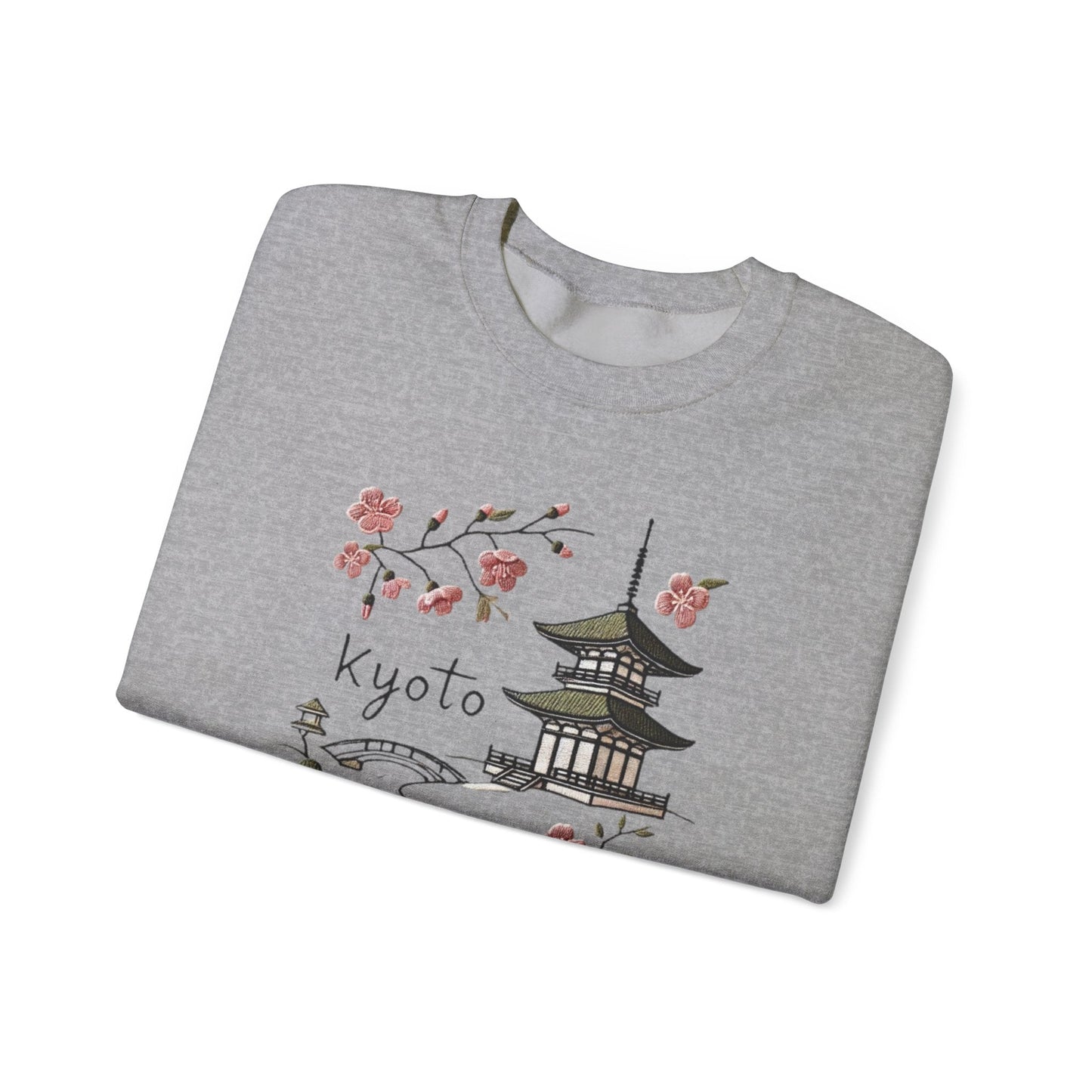 Beautiful Kyoto Heavy Blend Crewneck Sweatshirt Travel Destination Vacation Shirt Comfy and Cozy