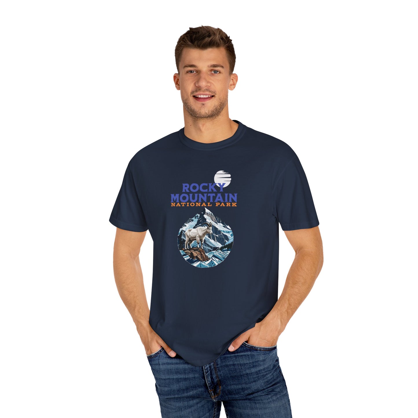 Rocky Mountain National Park Mountain Goat T-Shirt Wildlife Adventure Tee