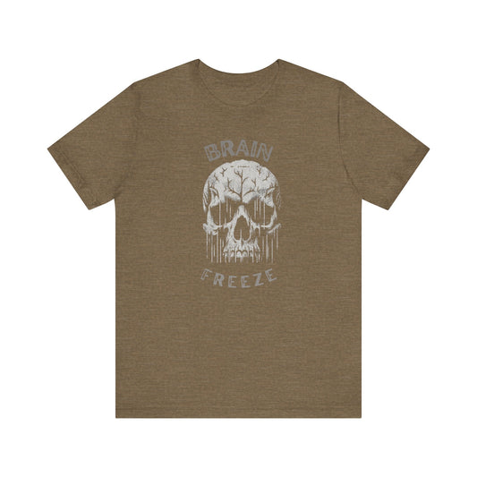 Brain Freeze Skull Tee: Great Style for Every Occasion! Great Gift Idea, Skull Tshirt, Brother Gift, Dad Gift, Husband Gift, Son Gift