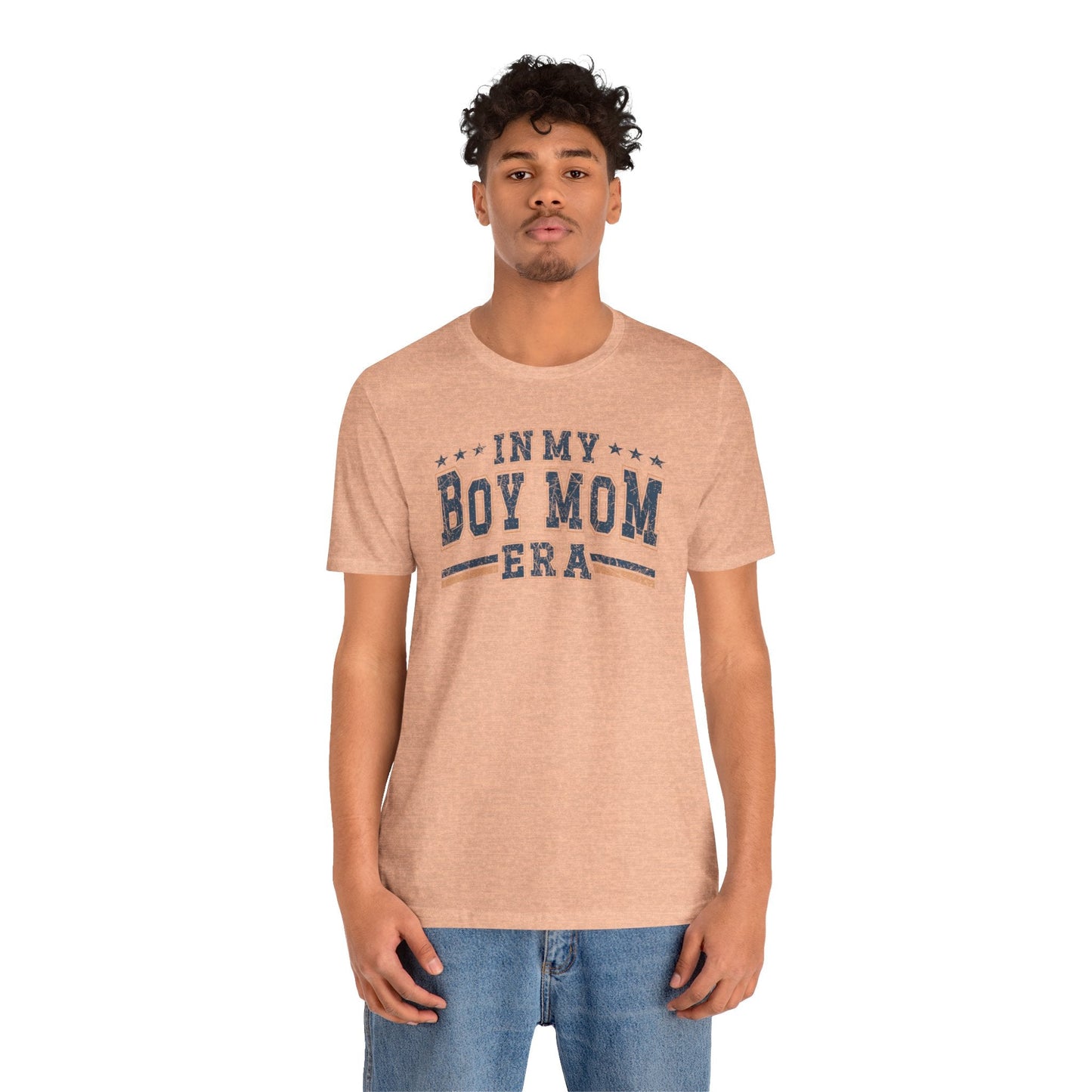 In My Boy Mom Era Tee – Comfortable & Stylish Womens Short Sleeve Crewneck Cotton T-Shirt Mom Gift, Mothers Day Gift