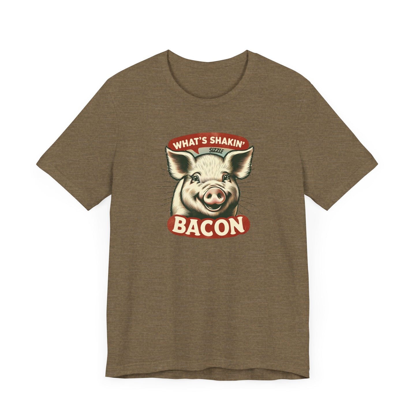 What's Shakin' Bacon - Bacon Vibes! Join The Bacon Crew! Dive into Fun with Our Classic Tee! Bacon Lovers!