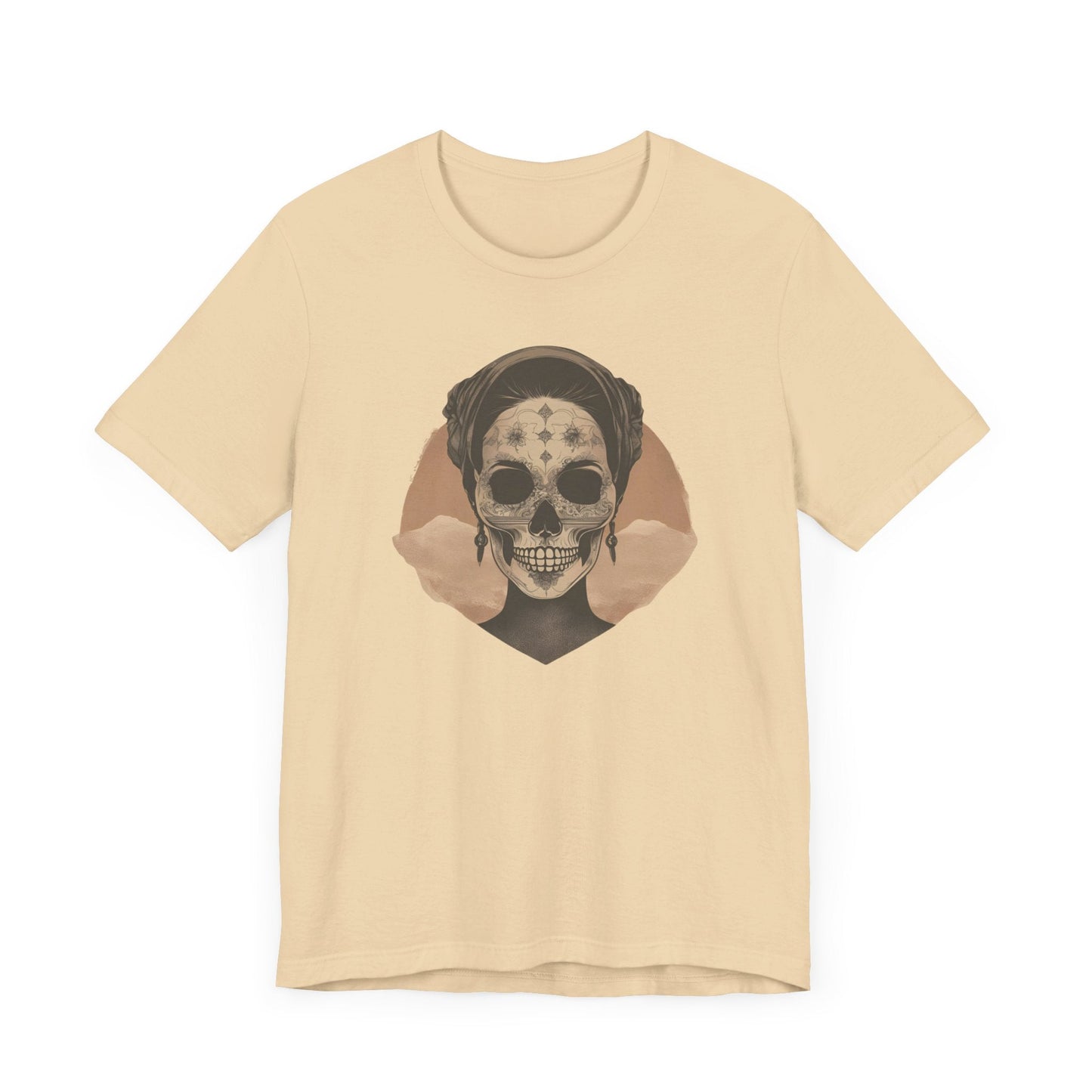 Sands of Beauty Desert Elegance In This Skull Graphic Jersey Short Sleeve Tee Womens Tshirt Skeleton Tshirt Skull Tshirt Gift Idea Gothic