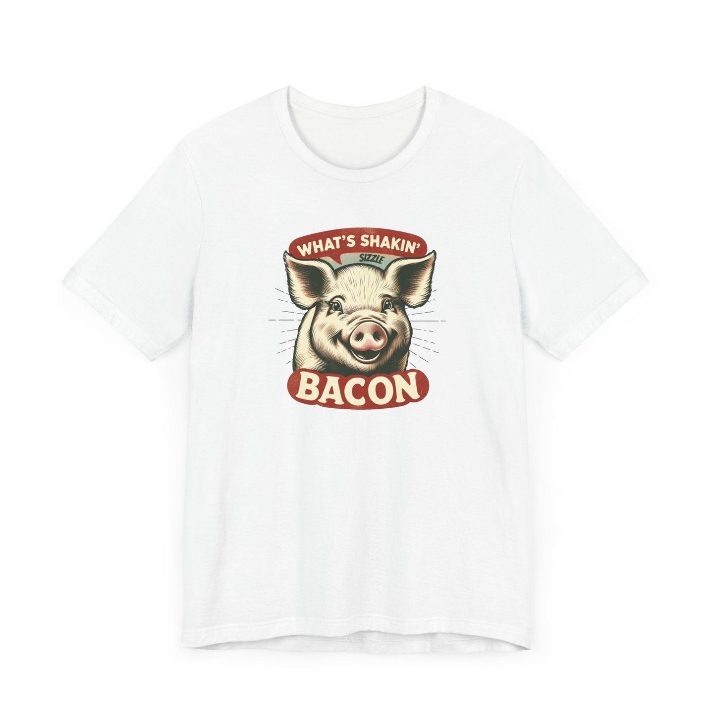 What's Shakin' Bacon - Bacon Vibes! Join The Bacon Crew! Dive into Fun with Our Classic Tee! Bacon Lovers!