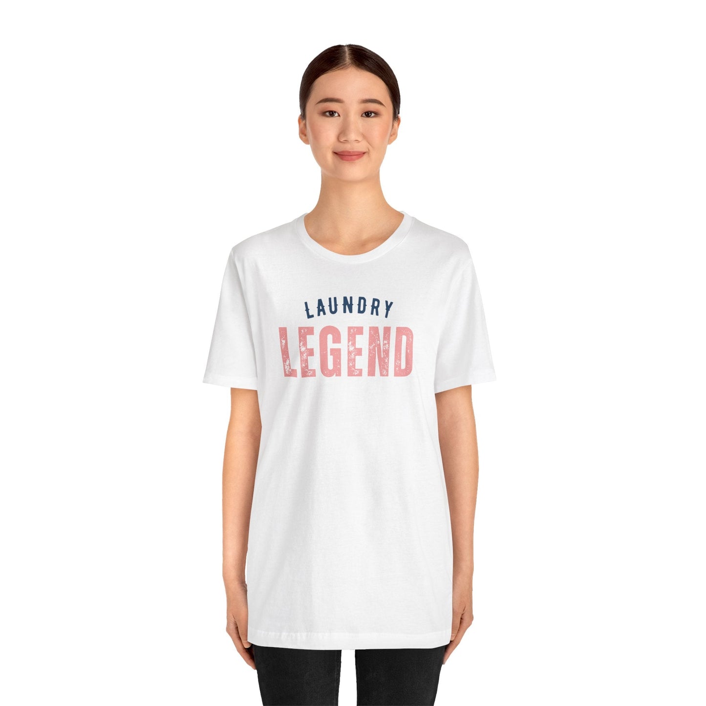 Laundry Legend Unisex Tee – Conquer the Fold in Style! Short Sleeve Cotton Crewneck Great Gift to add a little humor to our day