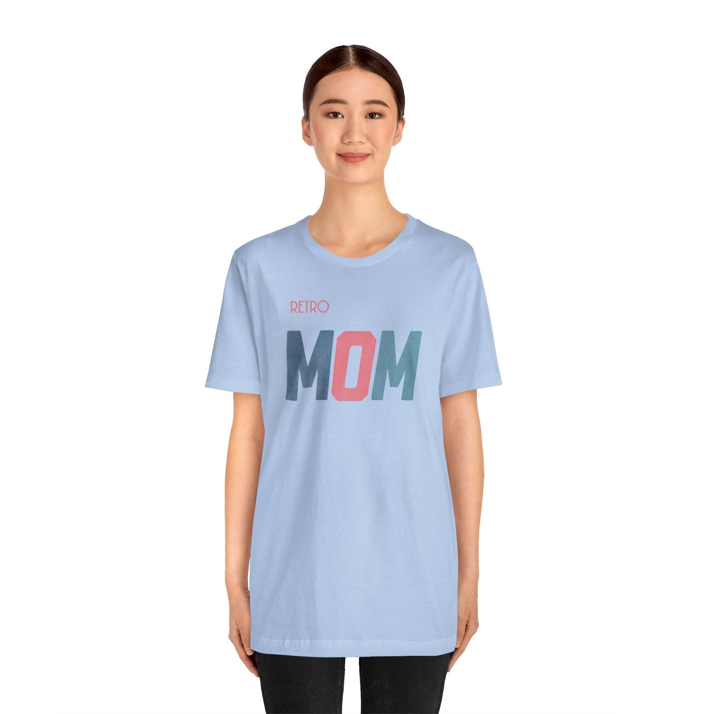 Retro MOM - Timeless Style for Modern Moms! Great Short Sleeve Cotton Crewneck Tshirt Makes a Great Mom Gift