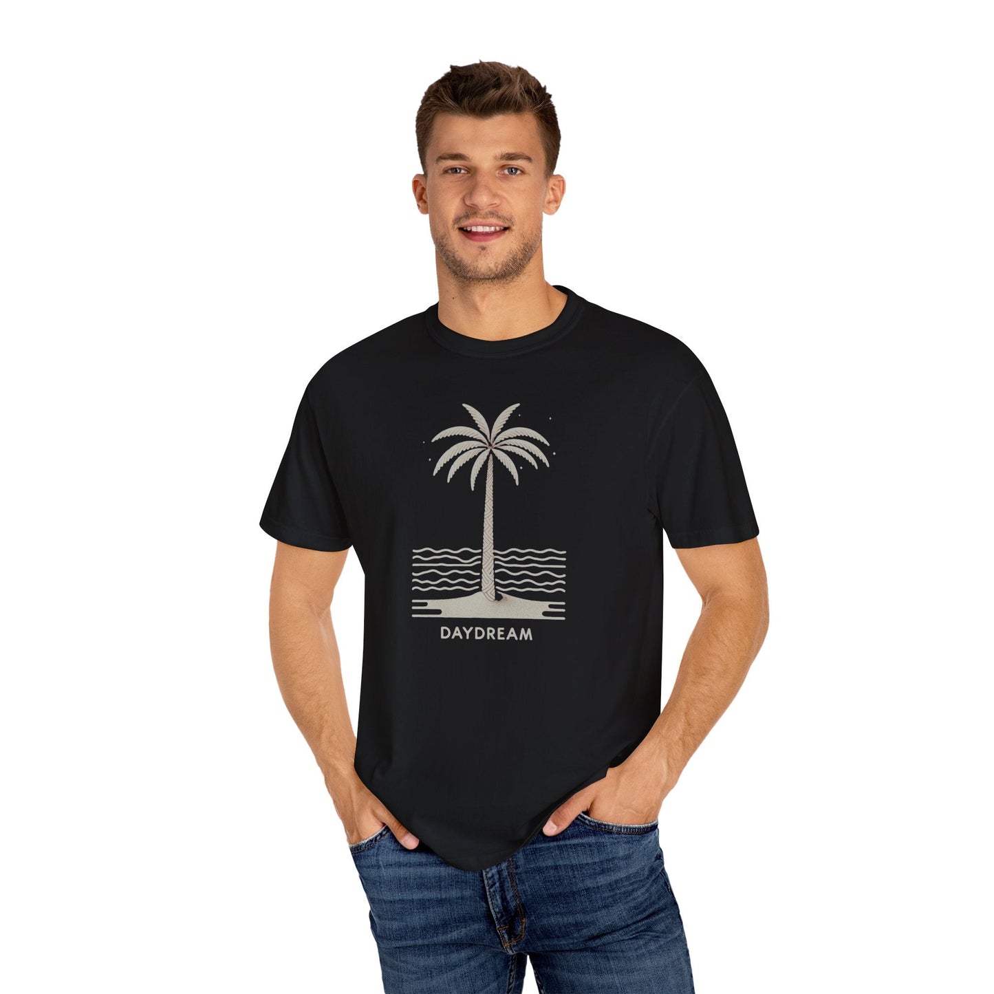 Daydreaming Under The Palms Comfort Colors 1717 Tee Beach Shirt, Great Gift, Sister Gift, Wife Gift, Mom Gift, Mothers Day Gift Unisex