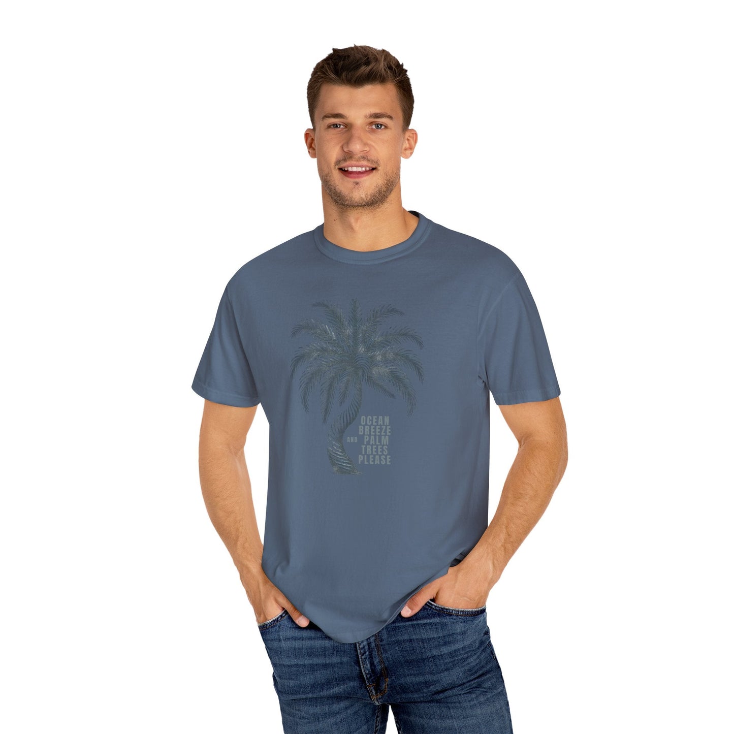 Ocean Breeze & Palm Trees: Enjoy Comfort with Our Cozy Cotton Tee Great Gift Tshirt