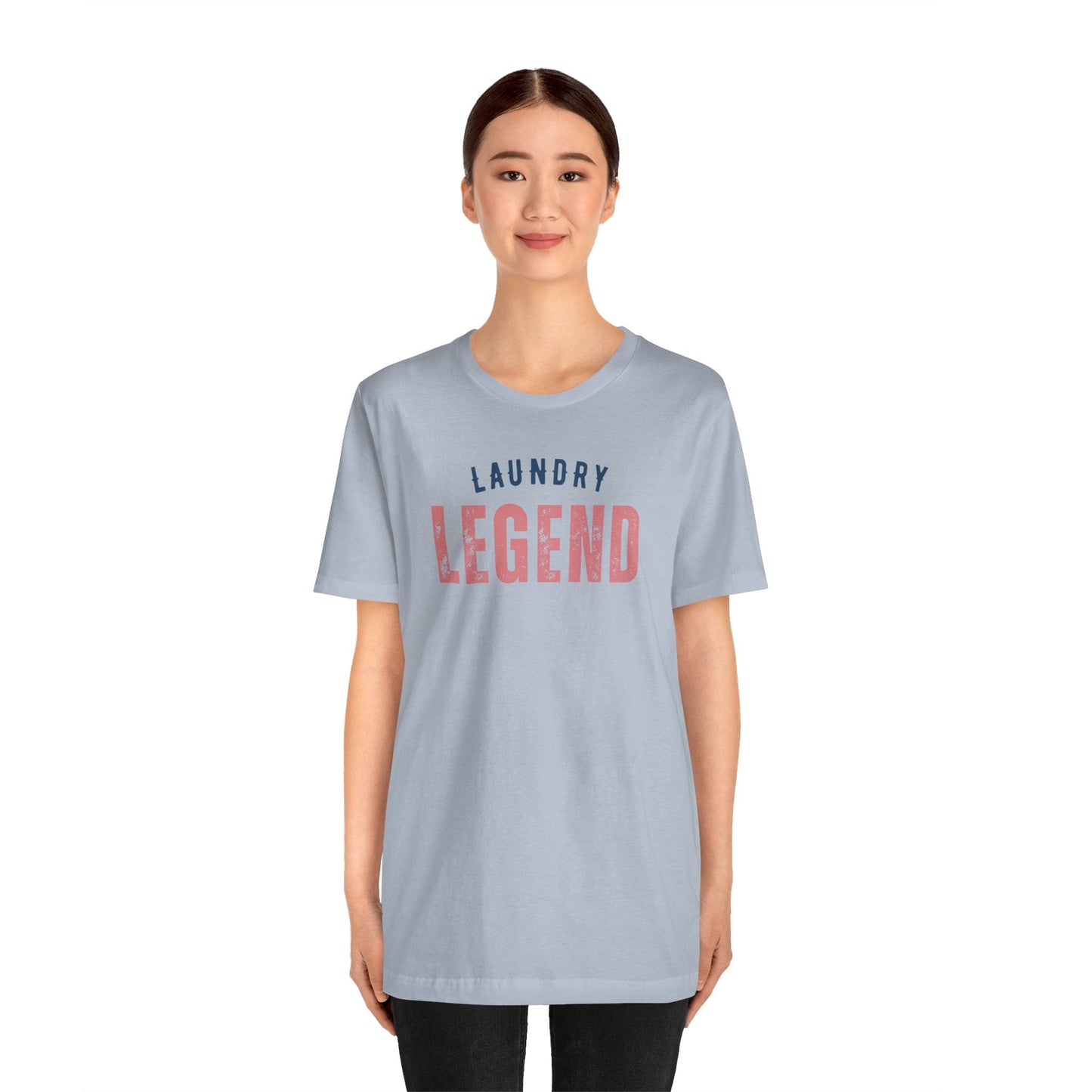 Laundry Legend Unisex Tee – Conquer the Fold in Style! Short Sleeve Cotton Crewneck Great Gift to add a little humor to our day