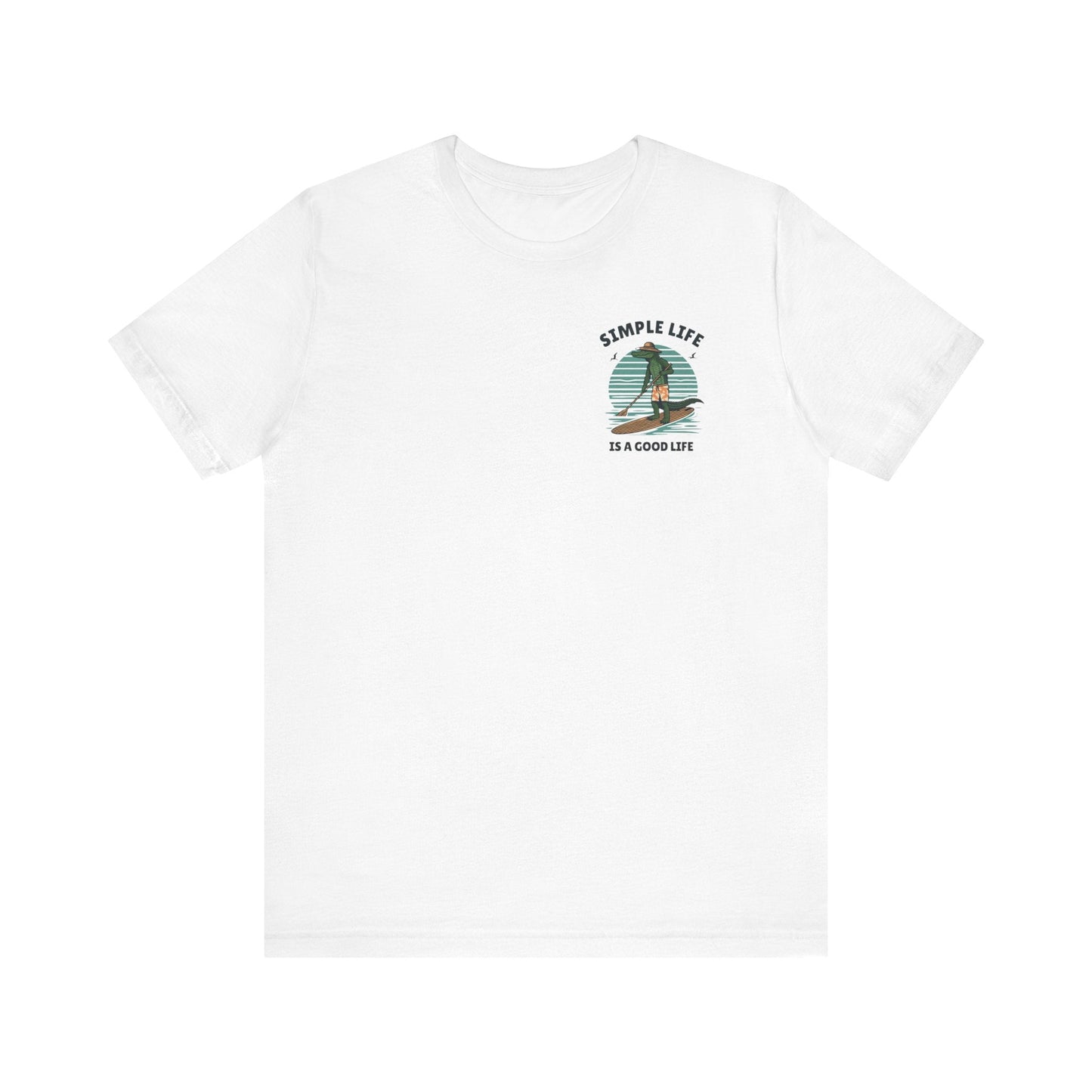 Livin the Simple Life Alligator Graphic Tee Vacation Shirt Beach Vibes Destination Shirt Great Gift Idea