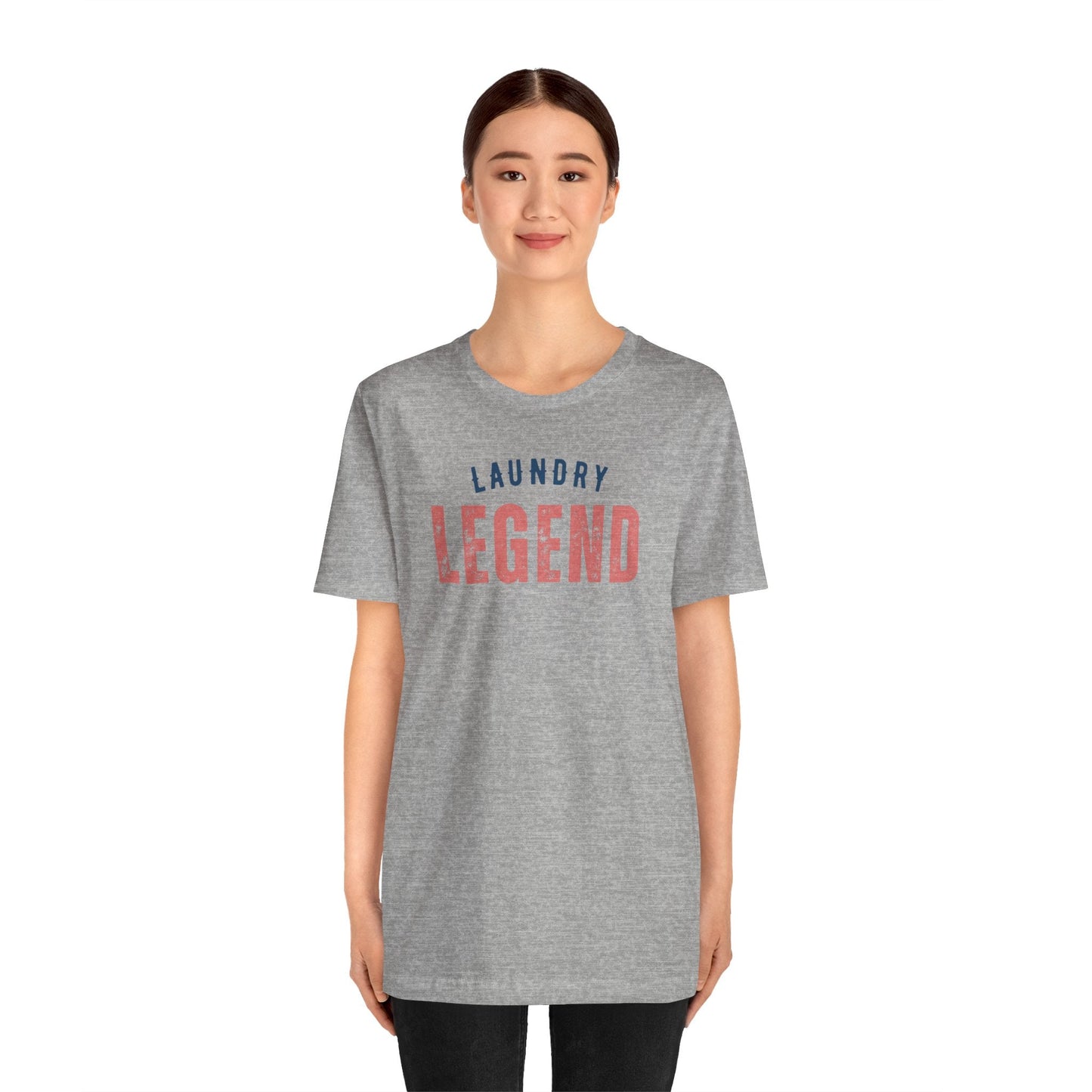 Laundry Legend Unisex Tee – Conquer the Fold in Style! Short Sleeve Cotton Crewneck Great Gift to add a little humor to our day