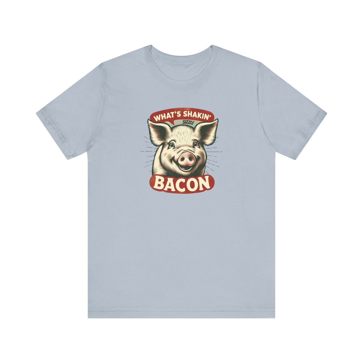 What's Shakin' Bacon - Bacon Vibes! Join The Bacon Crew! Dive into Fun with Our Classic Tee! Bacon Lovers!