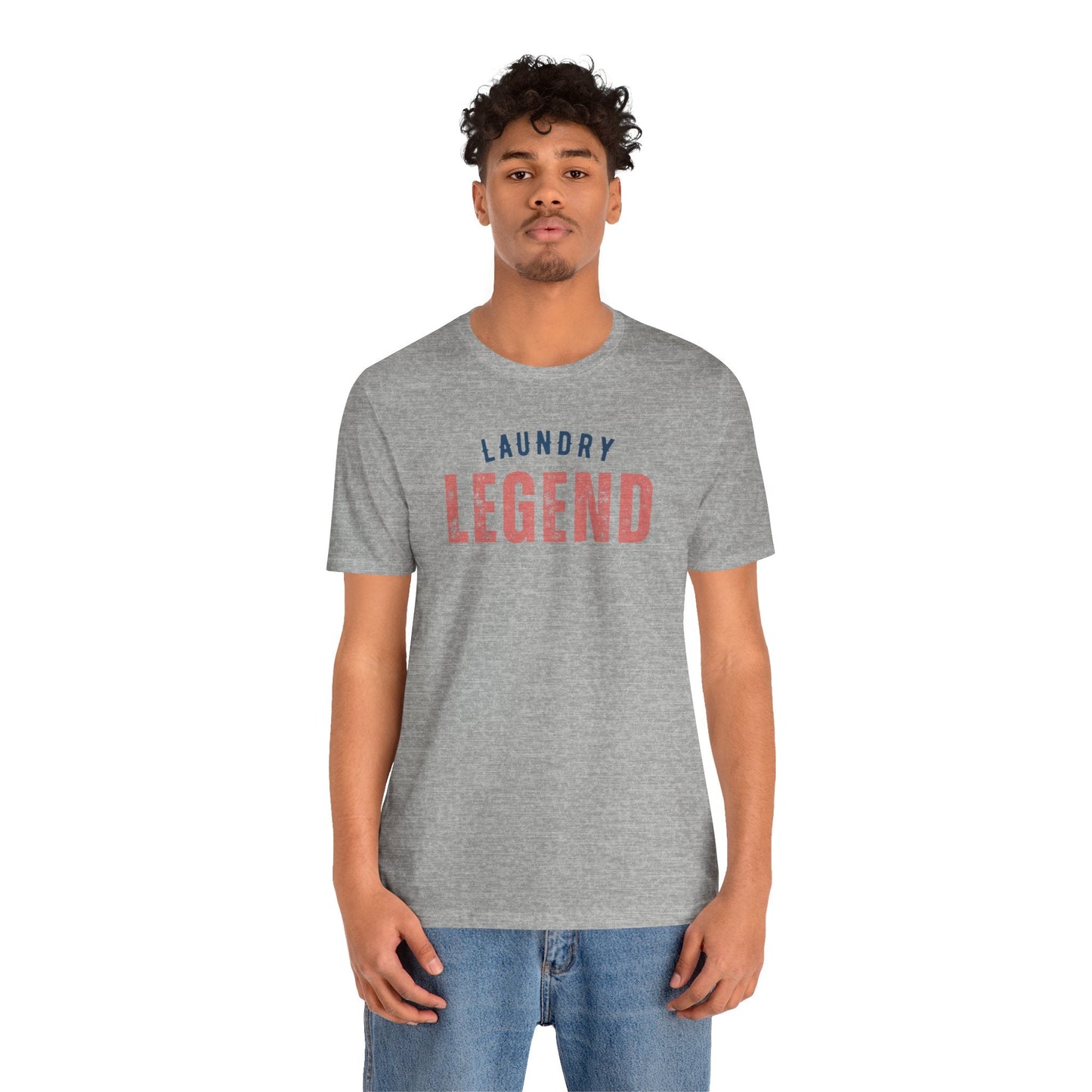 Laundry Legend Unisex Tee – Conquer the Fold in Style! Short Sleeve Cotton Crewneck Great Gift to add a little humor to our day