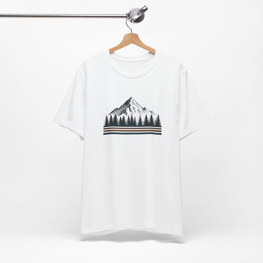 Mountainscape Graphic Shirt | Nature & Outdoor Seekers Unisex Jersey Short Sleeve Tee