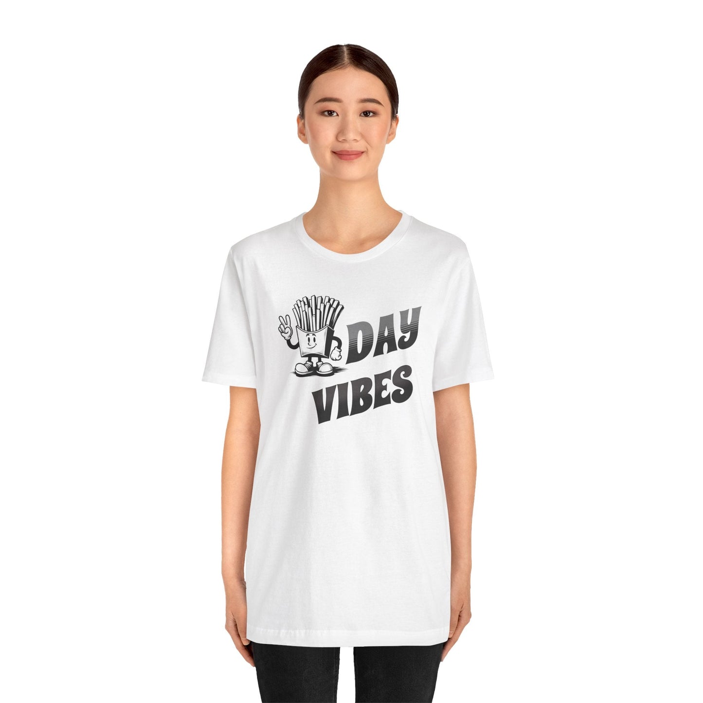 Funny Fryday Vibes Tee - Hilarious French Fry Humor Shirt for Casual Fridays! Funny Tshirt Makes a great gift