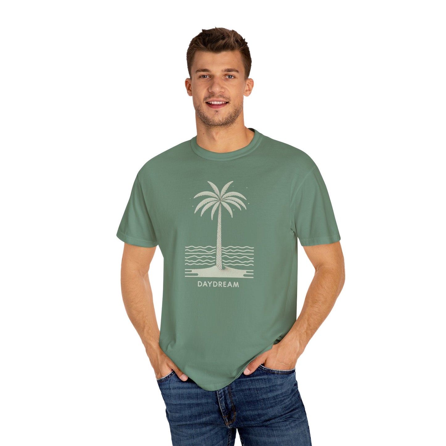 Daydreaming Under The Palms Comfort Colors 1717 Tee Beach Shirt, Great Gift, Sister Gift, Wife Gift, Mom Gift, Mothers Day Gift Unisex