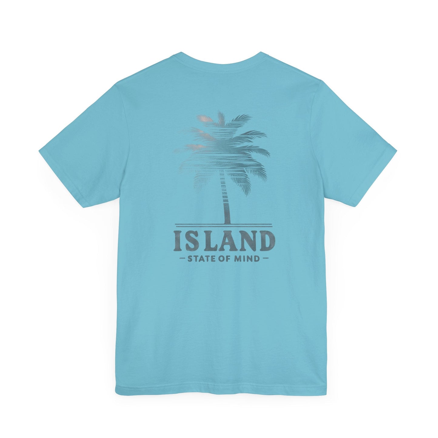 Vacation Vibes: Unisex Island State of Mind Palm Tree Graphic Tee Great Gift Idea