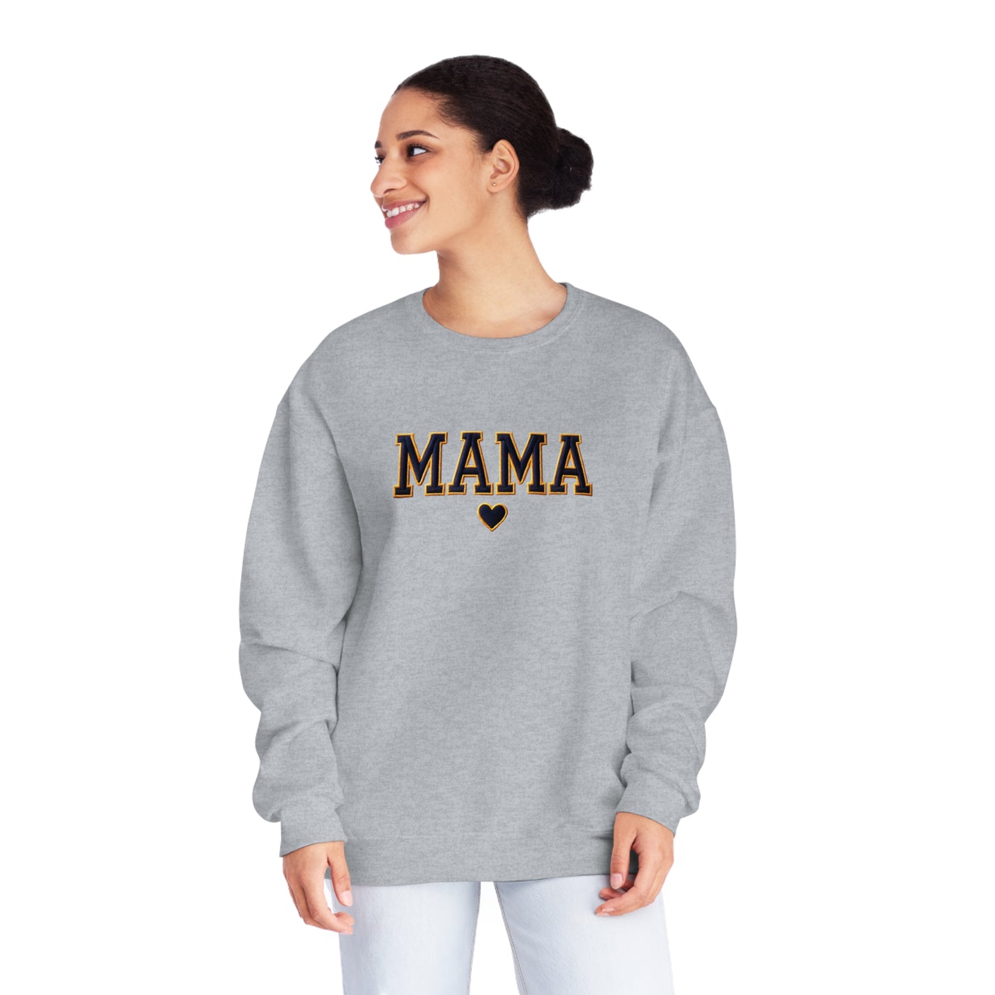 Mama Varsity Retro Graphic Crewneck Sweatshirt – Classic Style for Every Season