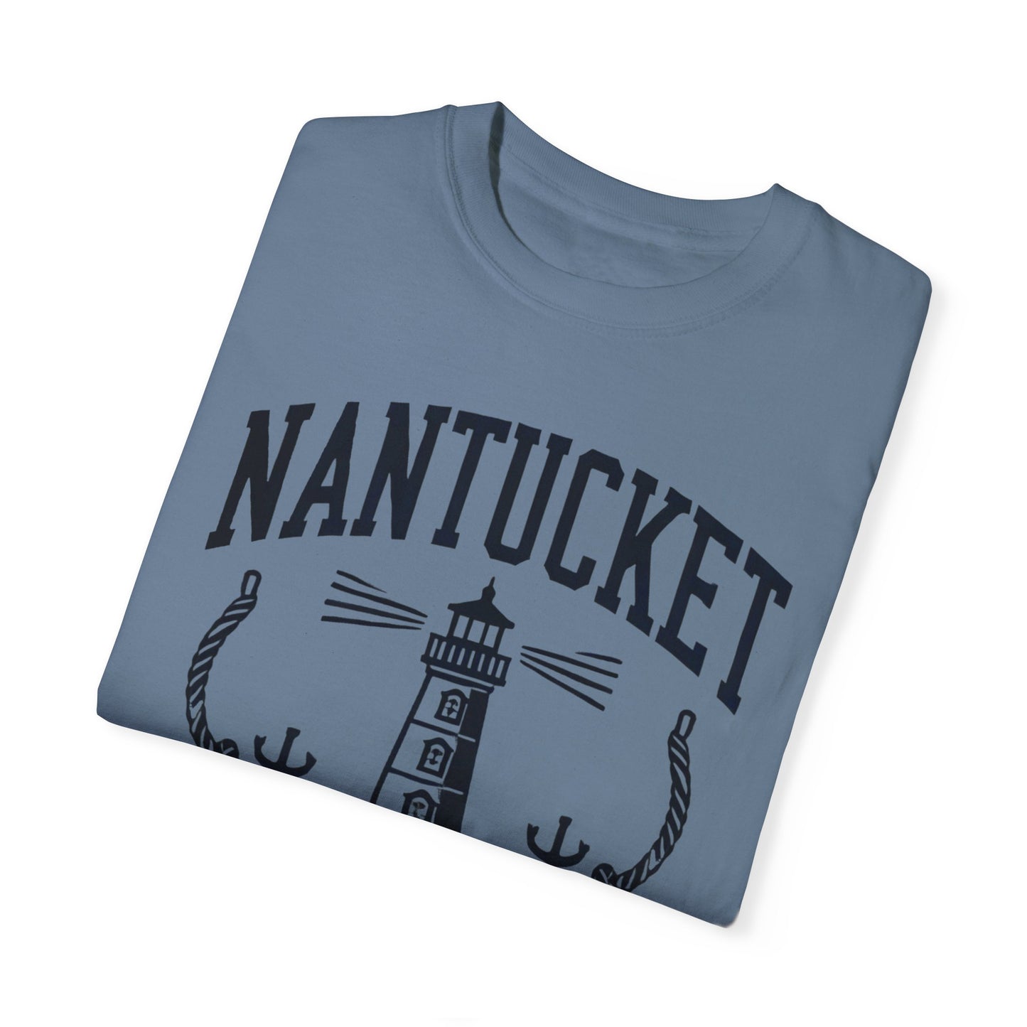 Nantucket Massachusetts Graphic T-Shirt  Coastal-Inspired Casual Tee