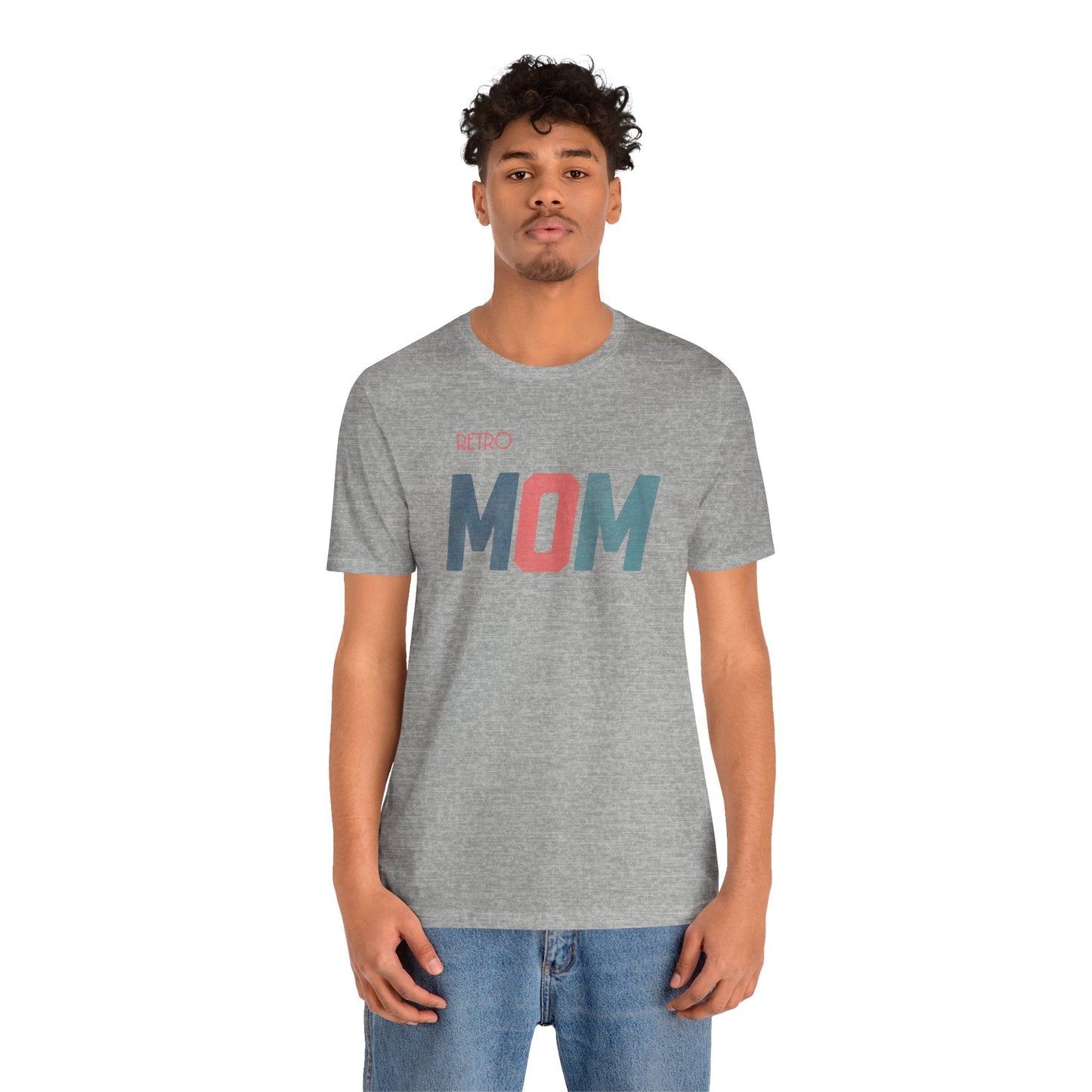 Retro MOM - Timeless Style for Modern Moms! Great Short Sleeve Cotton Crewneck Tshirt Makes a Great Mom Gift