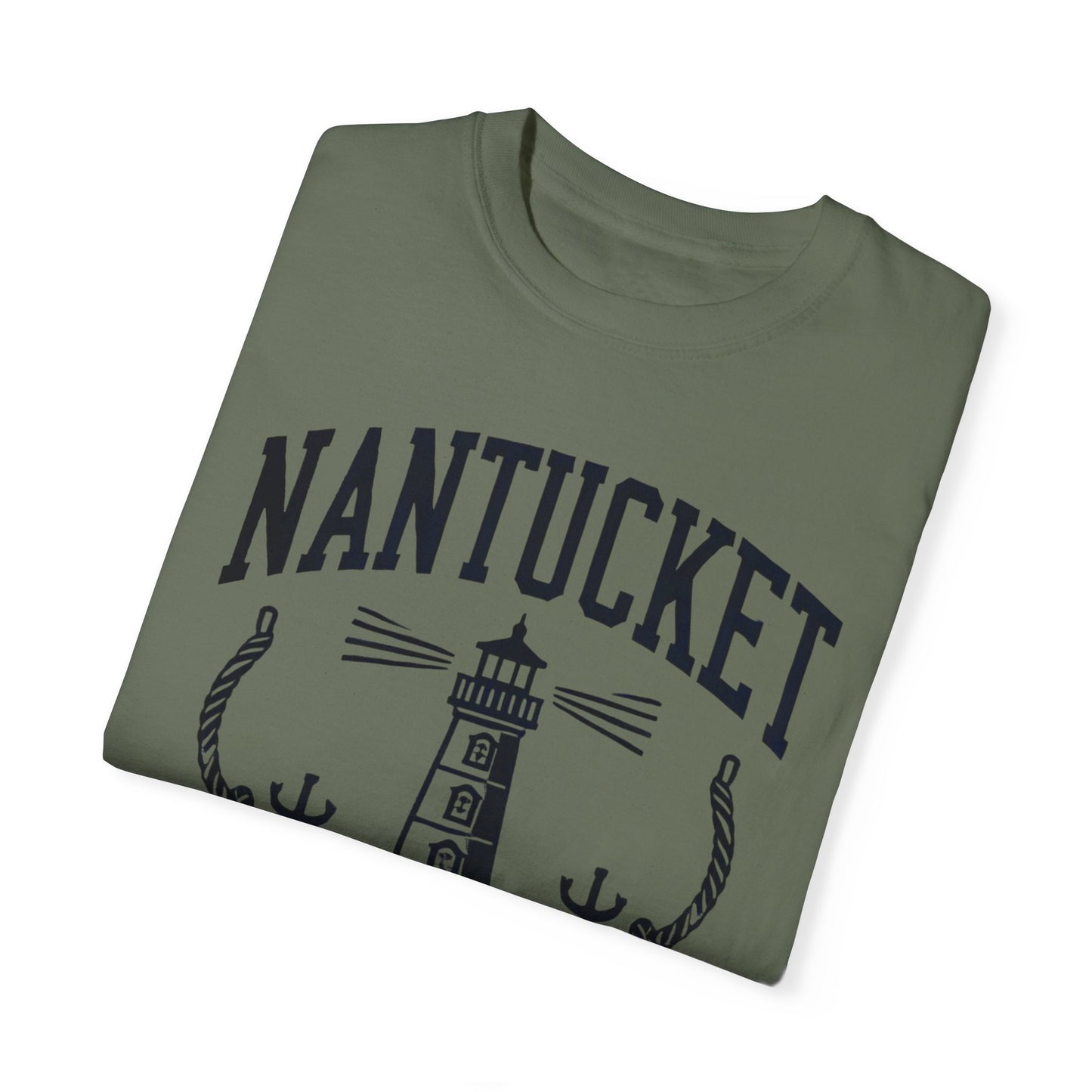 Nantucket Massachusetts Graphic T-Shirt  Coastal-Inspired Casual Tee