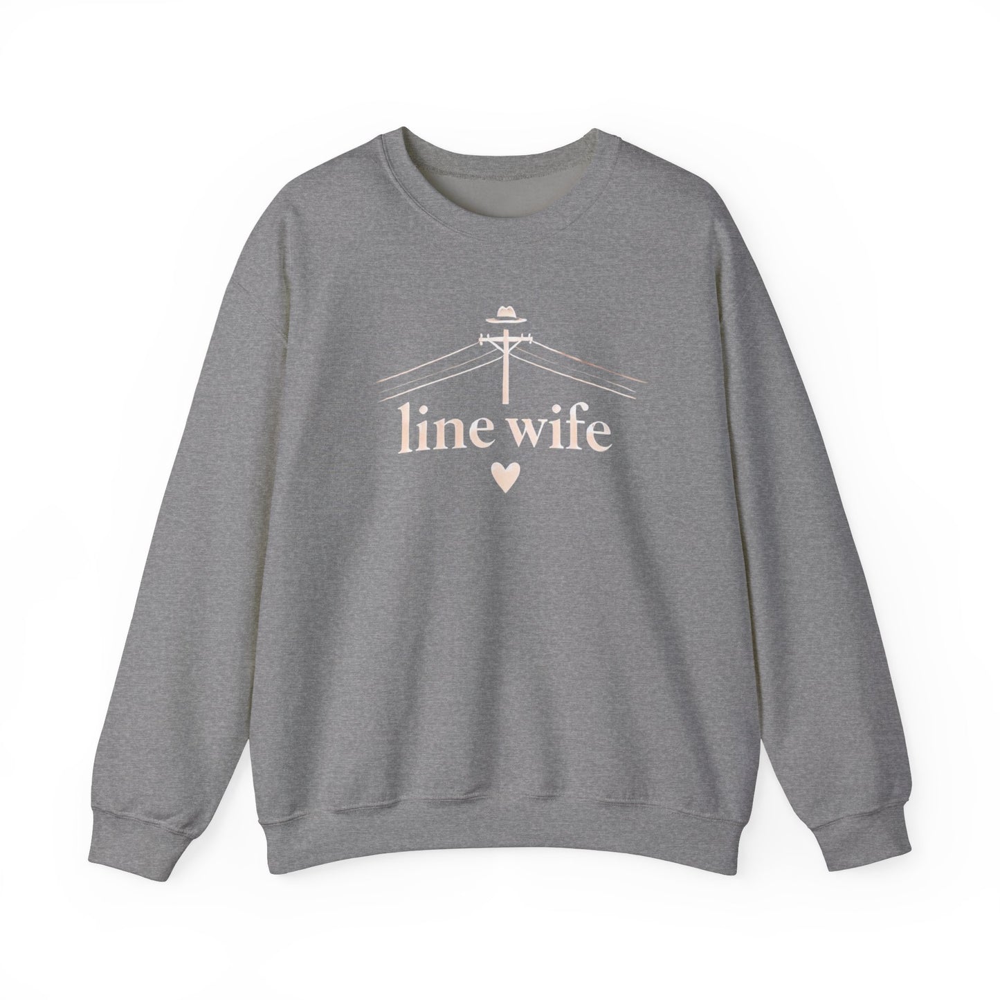 Lineman & Linewife Graphic Crewneck Sweatshirt Lineman's Wife Sweatshirt Life of Lineman Sweatshirt Line Wife Sweatshirt