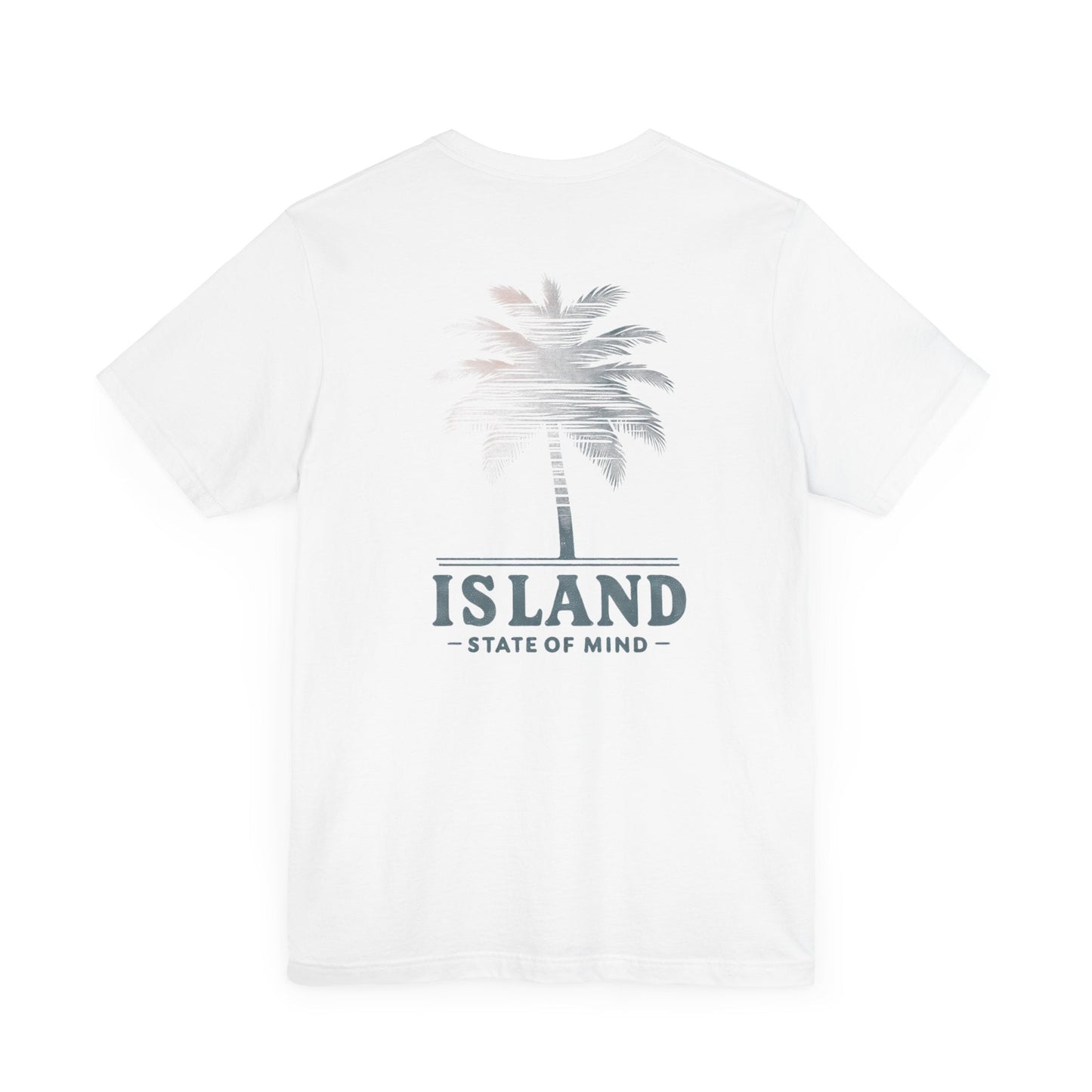 Vacation Vibes: Unisex Island State of Mind Palm Tree Graphic Tee Great Gift Idea