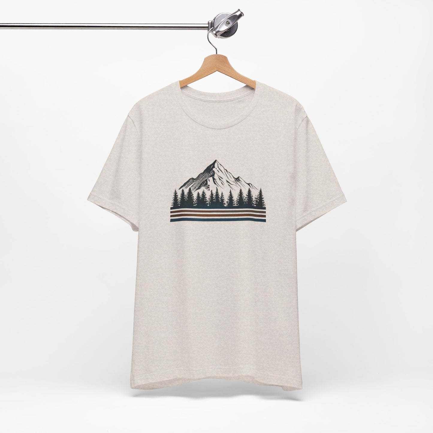 Mountainscape Graphic Shirt | Nature & Outdoor Seekers Unisex Jersey Short Sleeve Tee