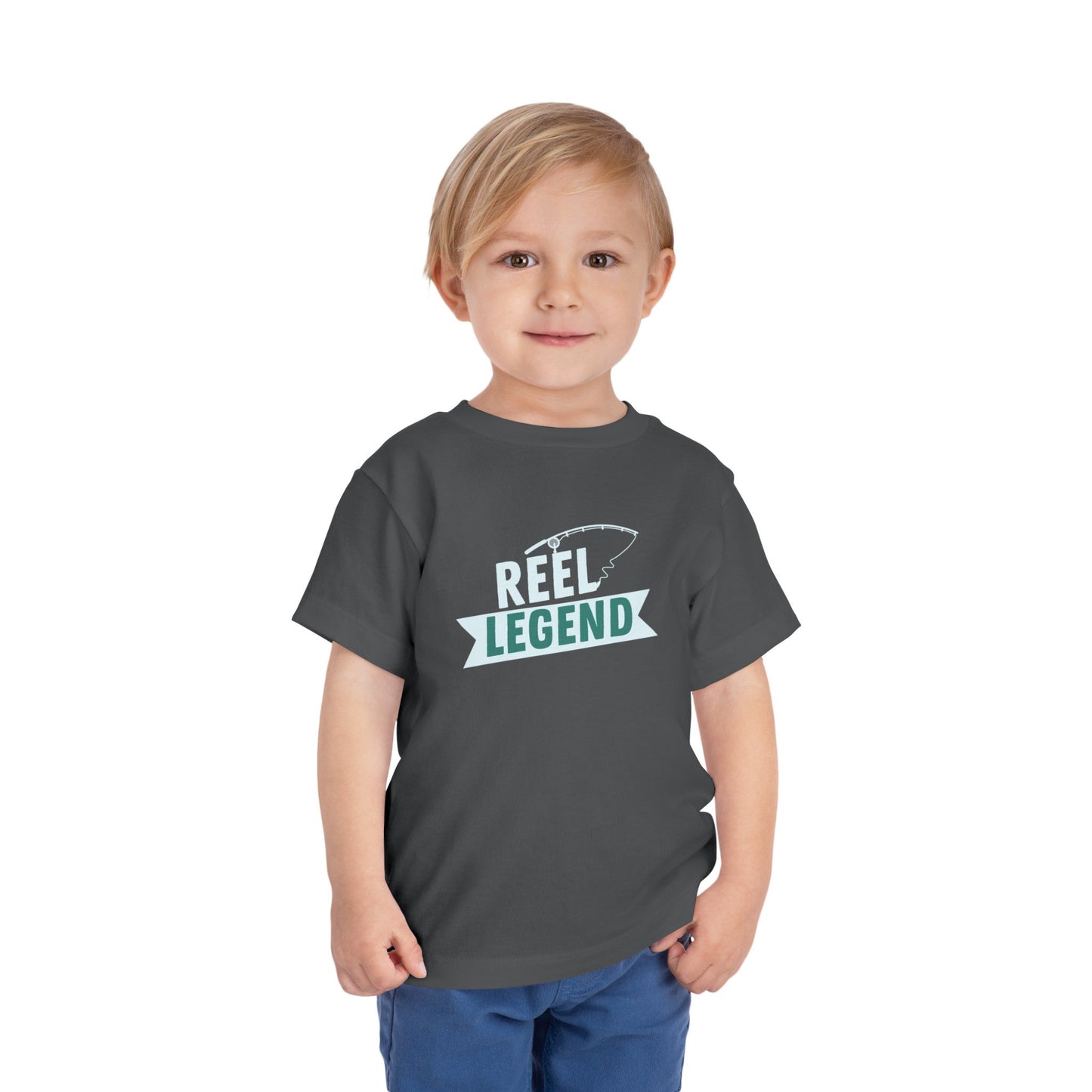 Reel Legend Toddler Short Sleeve Tee - Fun and Comfy Kids Fishing Shirt