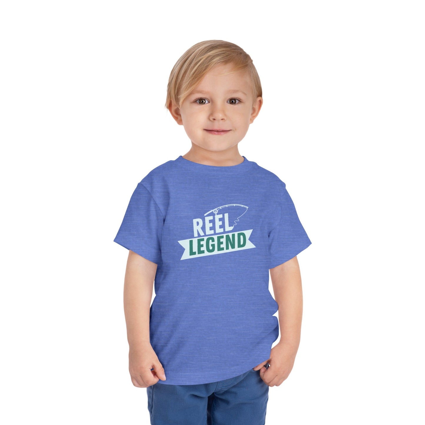 Reel Legend Toddler Short Sleeve Tee - Fun and Comfy Kids Fishing Shirt