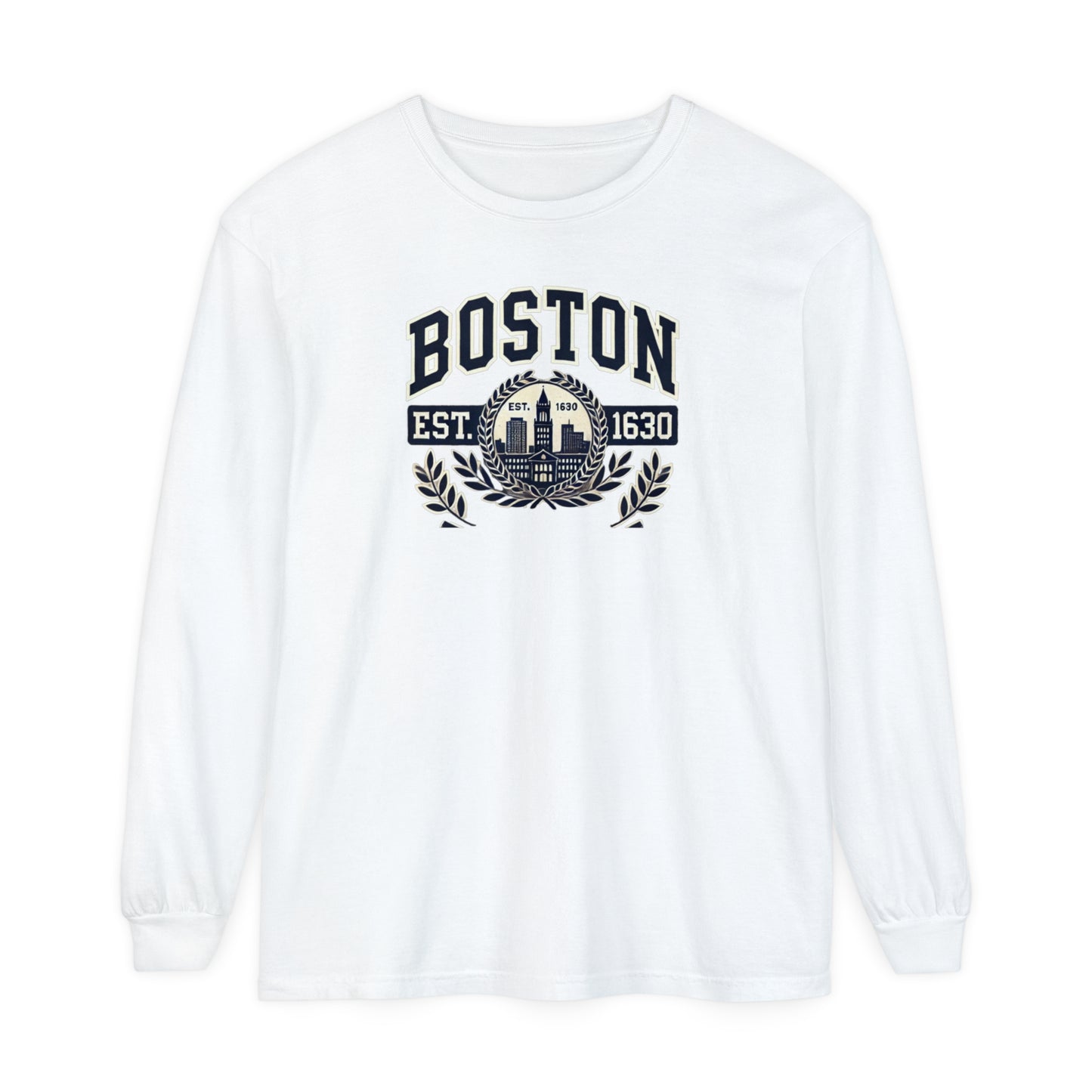 Boston Graphic Long Sleeve T-Shirt  Classic City Style