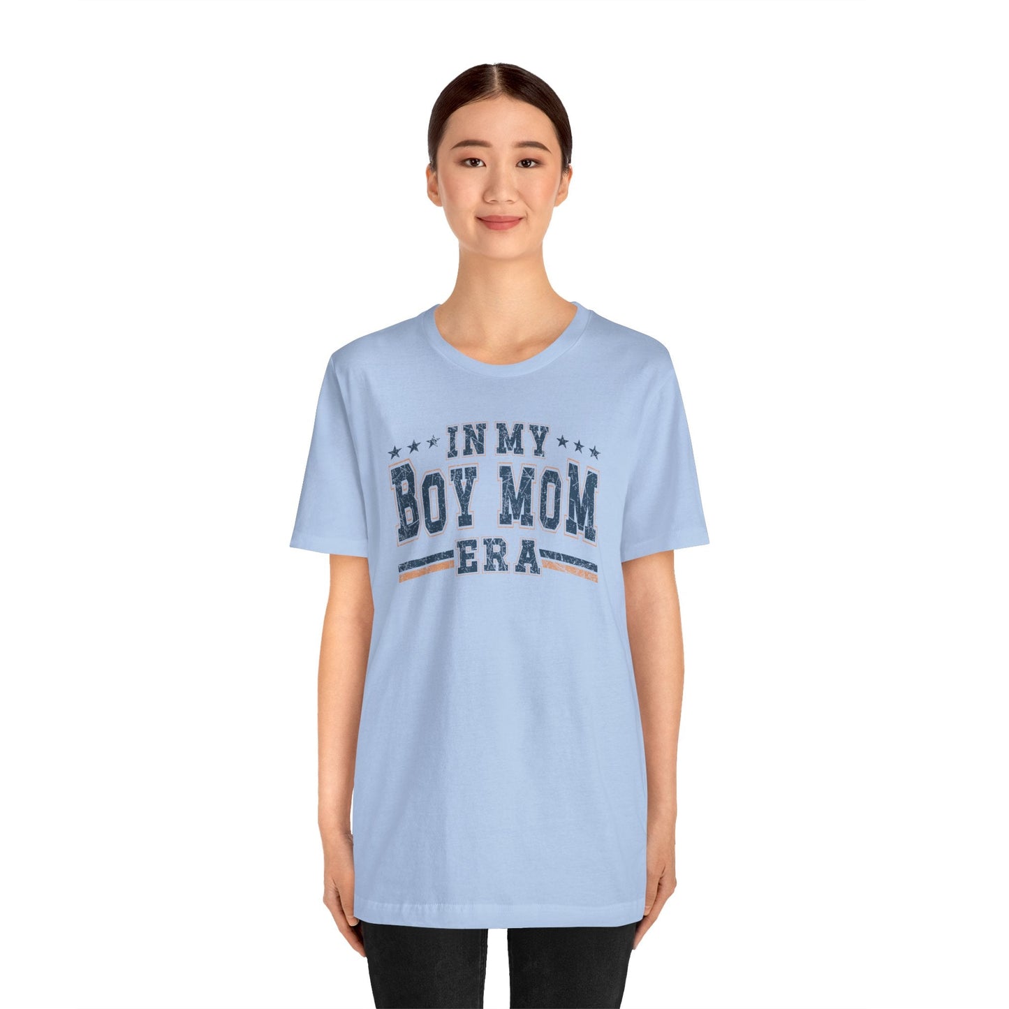 In My Boy Mom Era Tee – Comfortable & Stylish Womens Short Sleeve Crewneck Cotton T-Shirt Mom Gift, Mothers Day Gift