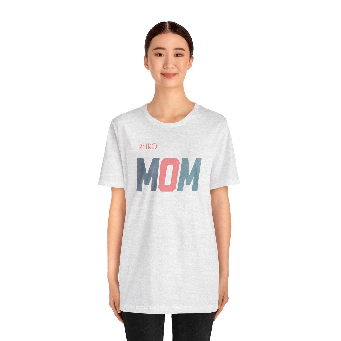 Retro MOM - Timeless Style for Modern Moms! Great Short Sleeve Cotton Crewneck Tshirt Makes a Great Mom Gift