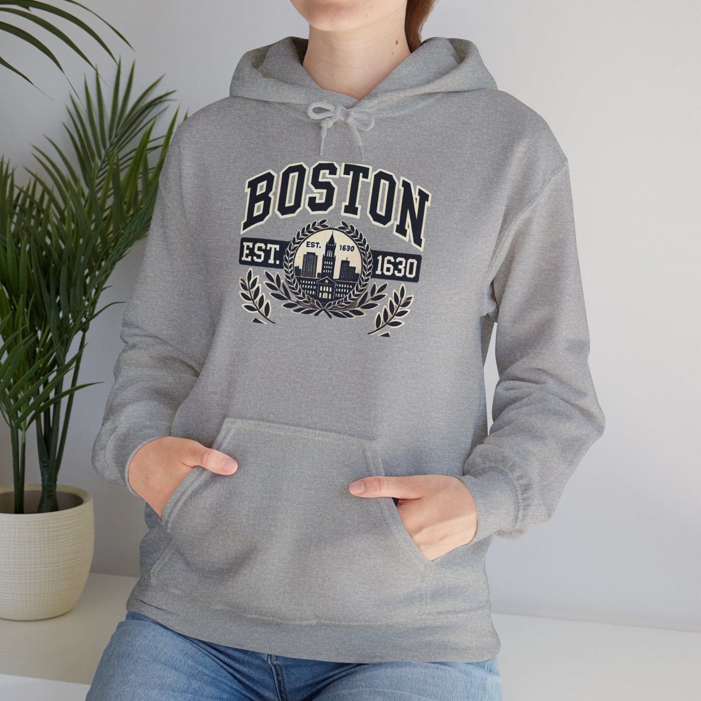 Boston Graphic Hoodie  Cozy City Adventure Sweatshirt