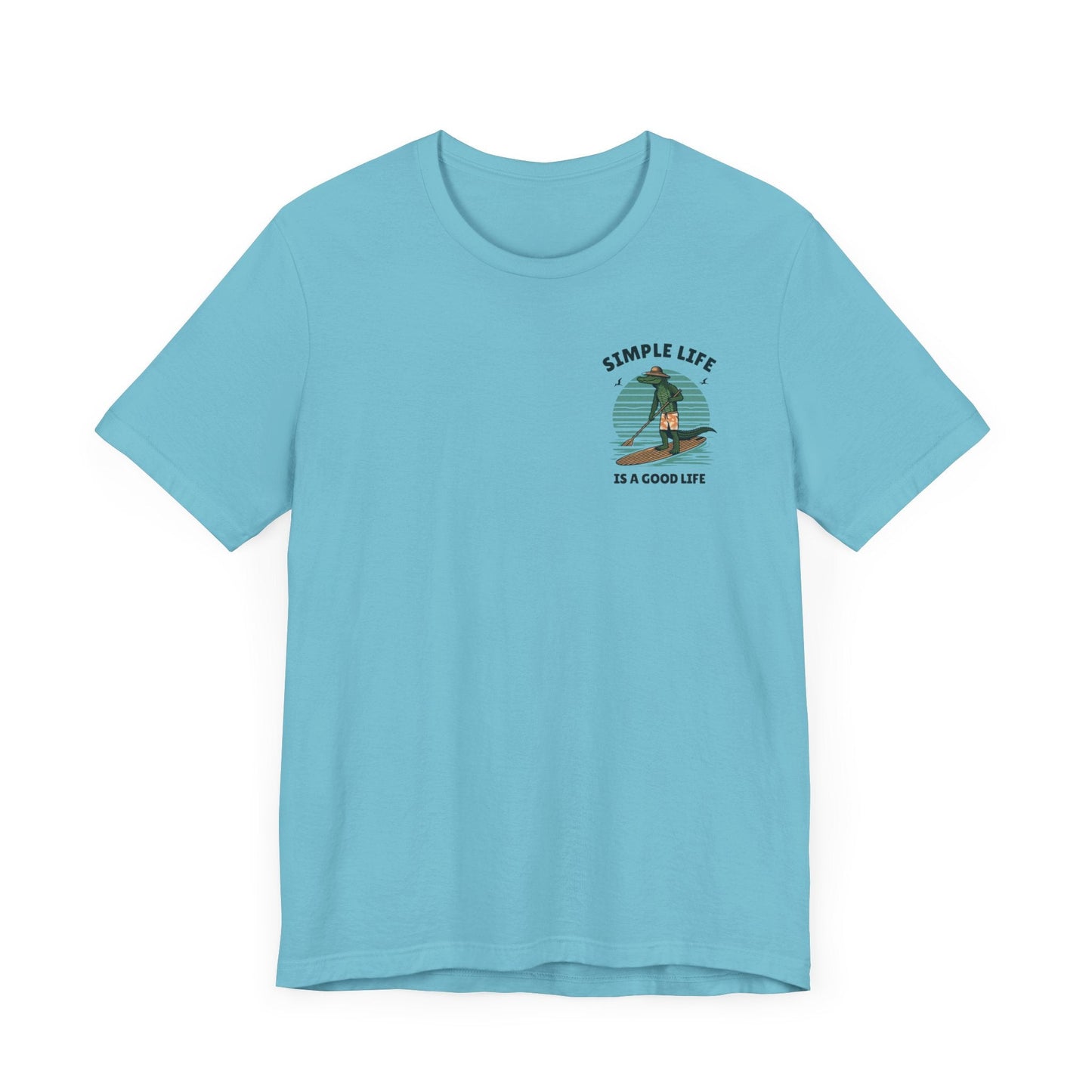 Livin the Simple Life Alligator Graphic Tee Vacation Shirt Beach Vibes Destination Shirt Great Gift Idea