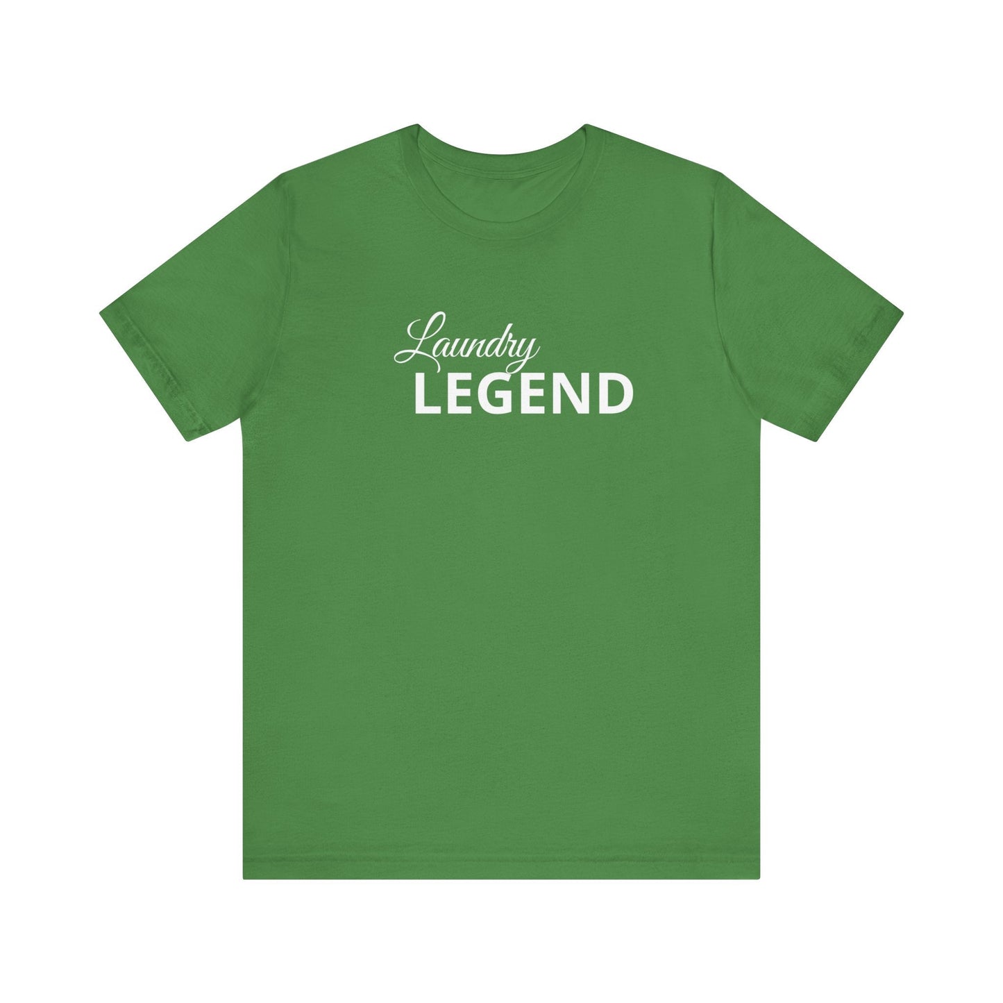 Laundry Legend Unisex Tee – Conquer the Fold in Style! Short Sleeve Cotton Crewneck Great Gift Idea a Little Humor Added to The Day